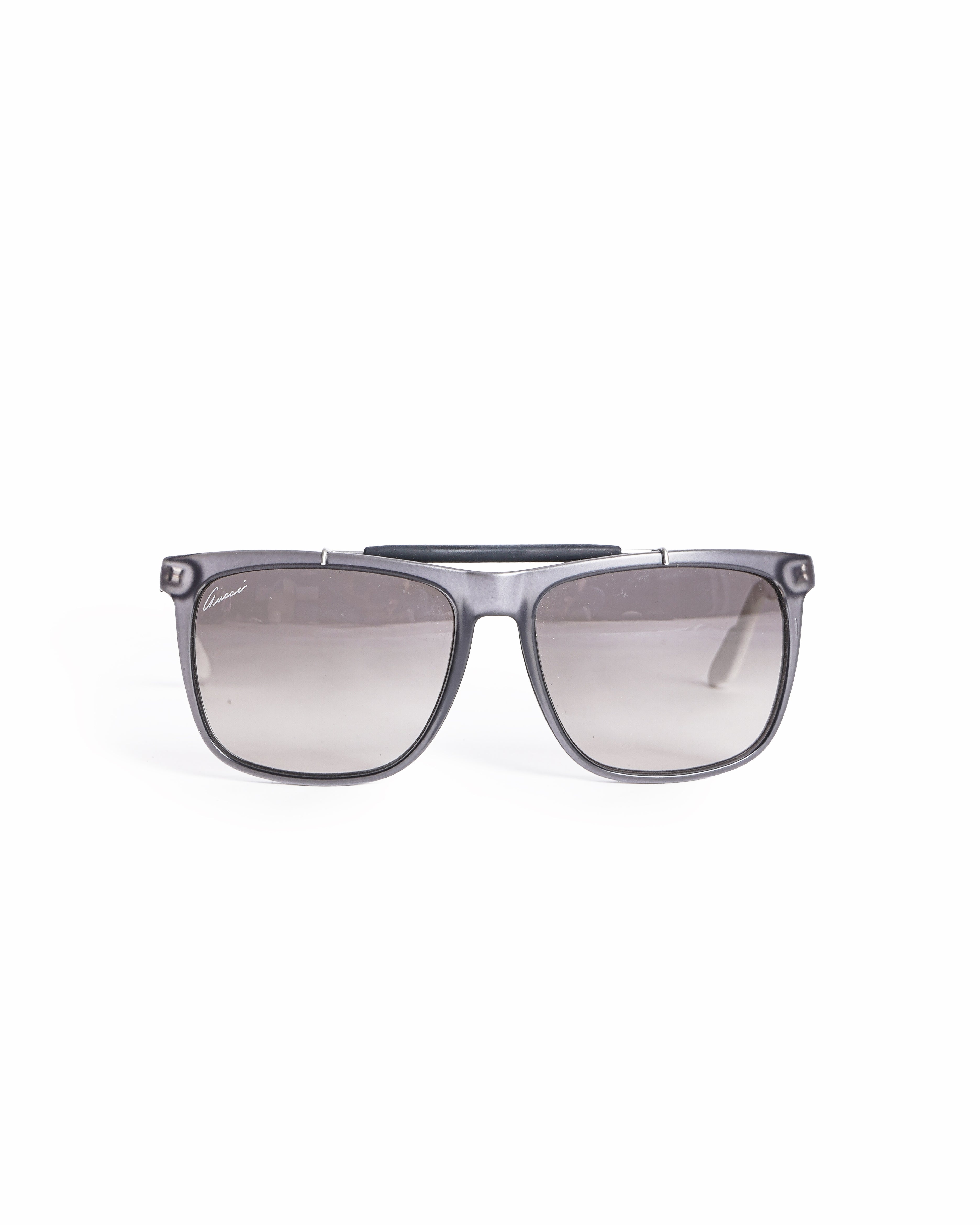 Gucci Men's Matte Black Square Sunglasses