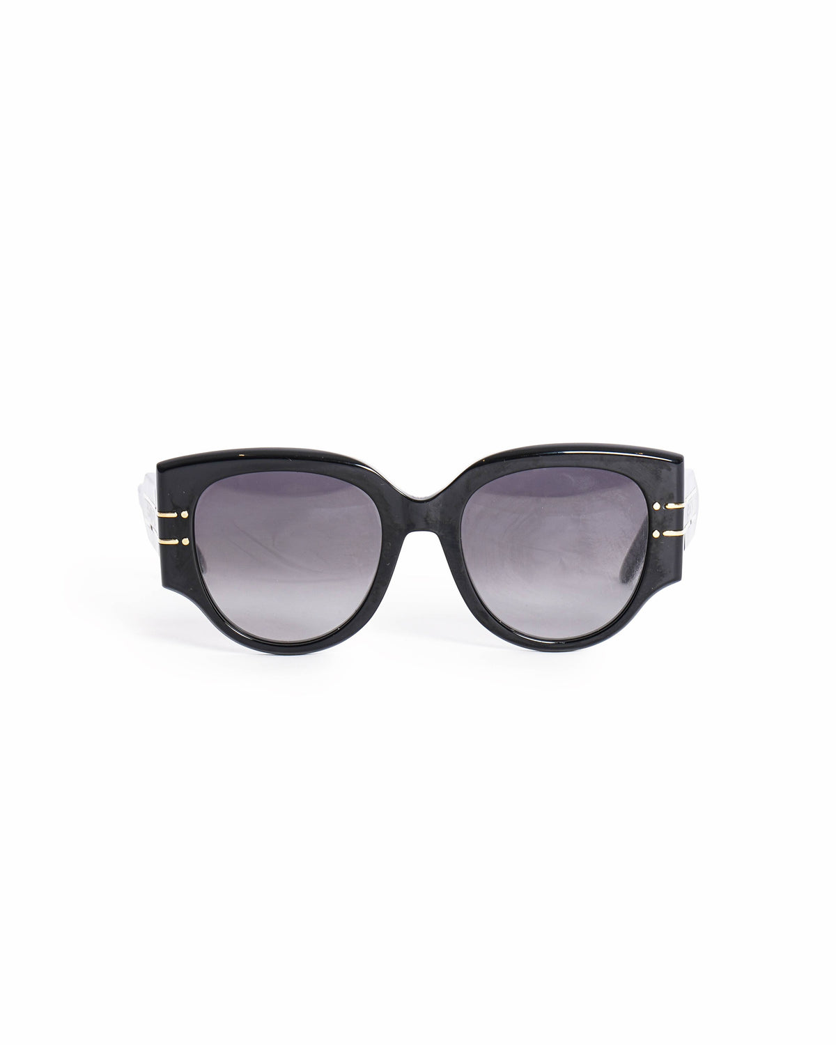 Dior Treasure Black Oval Winged Sunglasses
