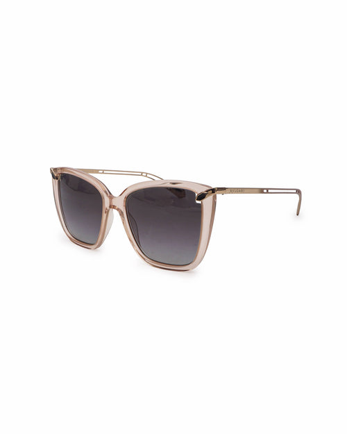 Bvlgari Pale Pink Gradient Square Sunglasses