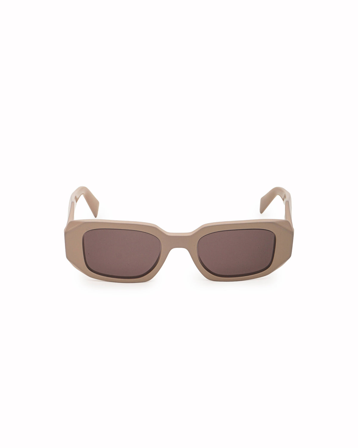 Prada Mauve Pink Acetate Symbole Rectangular Sunglasses