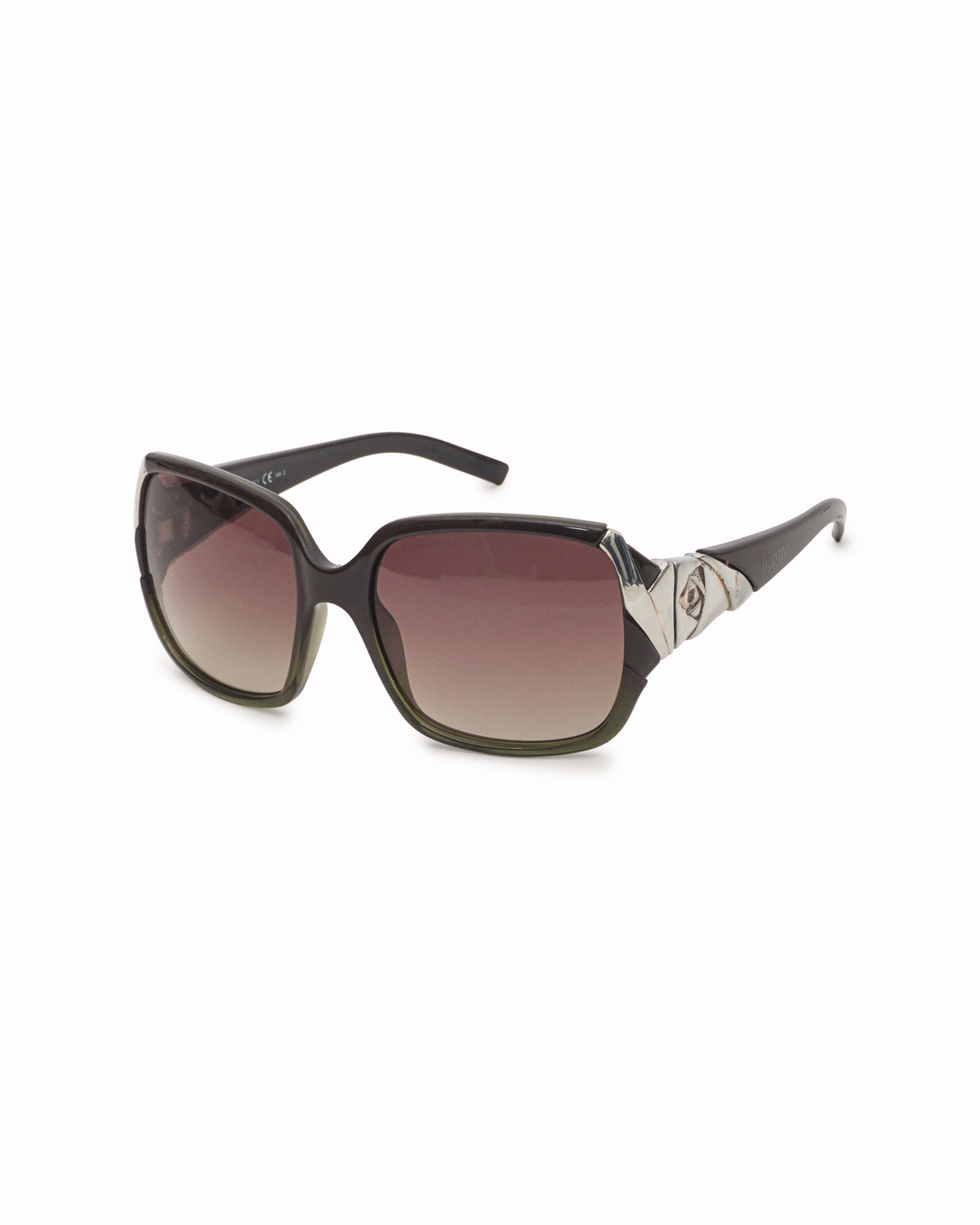Valentino Garavani Oversized Square Olive Green Sunglasses