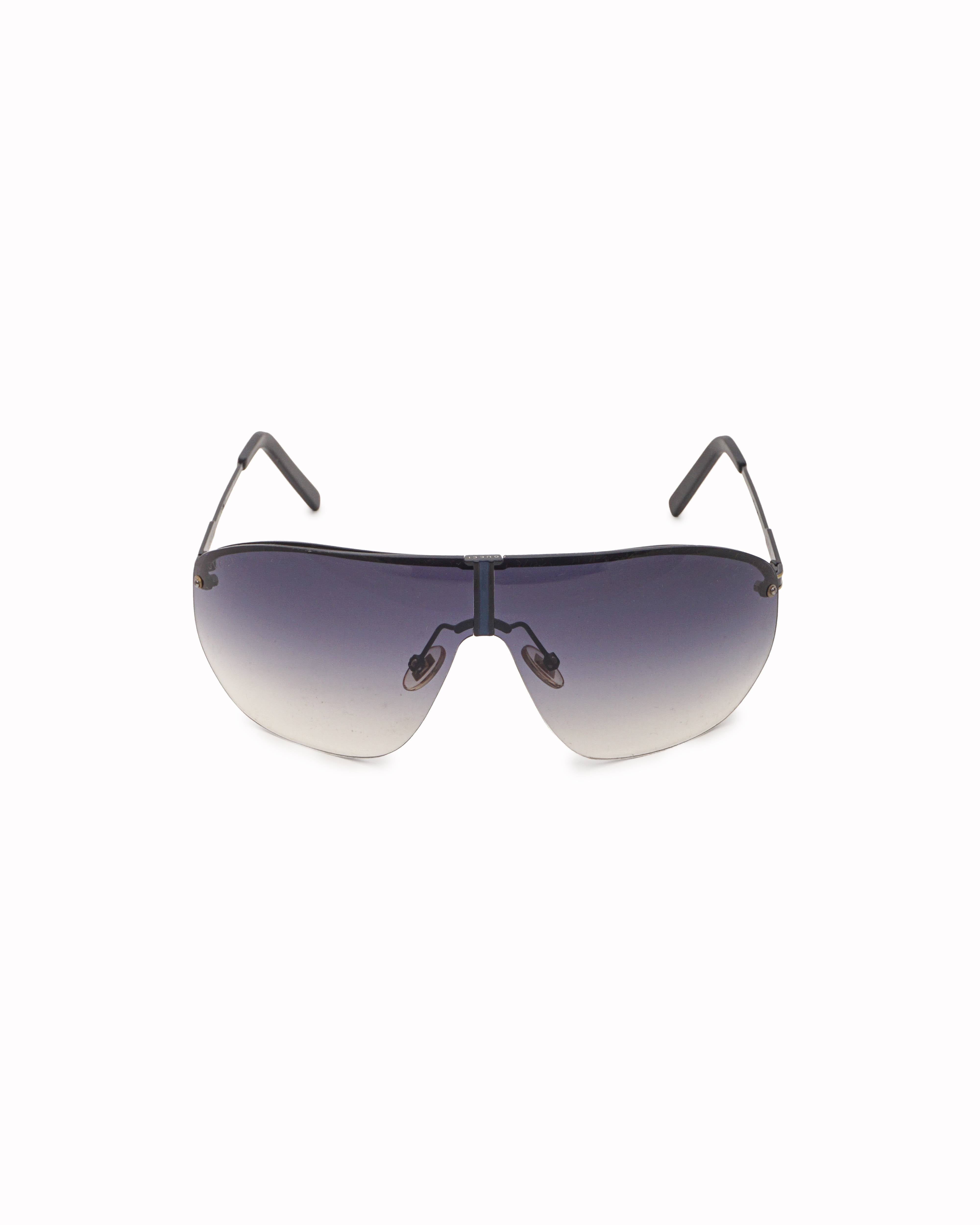 Gucci Rimless Shield Gradient Tinted Sunglasses