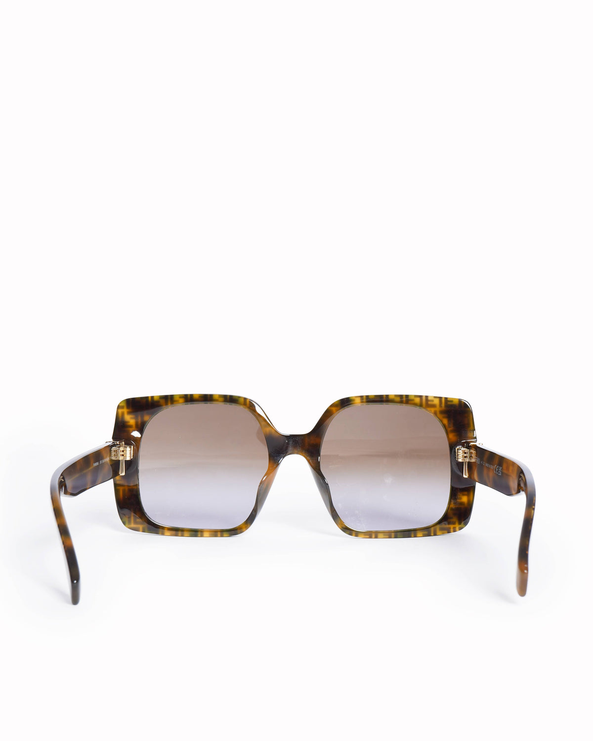 Fendi FF Logo Print Oversized Sunglasses