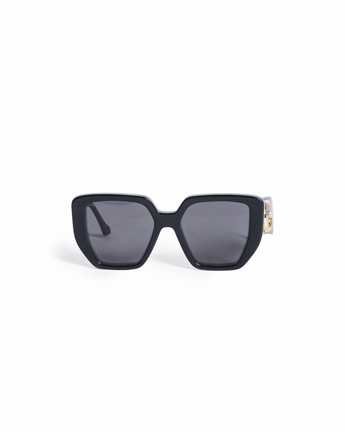 Gucci Black Oversized Square Women's Sunglasses