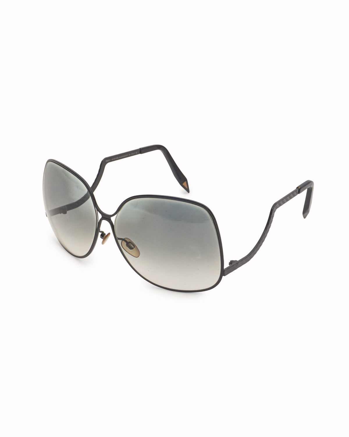 Victoria Beckham Black Oversized Round Sunglasses