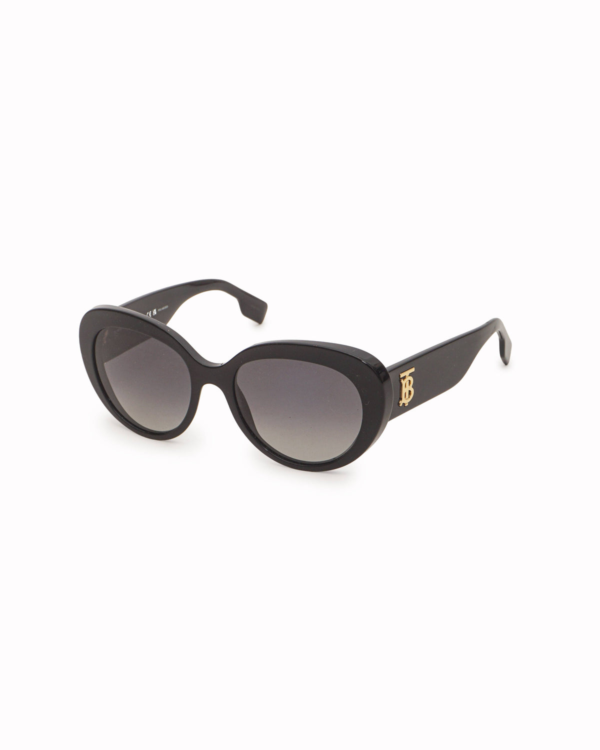Burberry Black Rounded Acetate Sunglasses