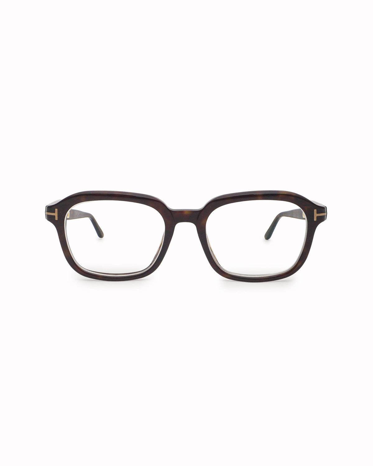 Tom Ford Dark Tortoiseshell Rectangular Eyeglasses