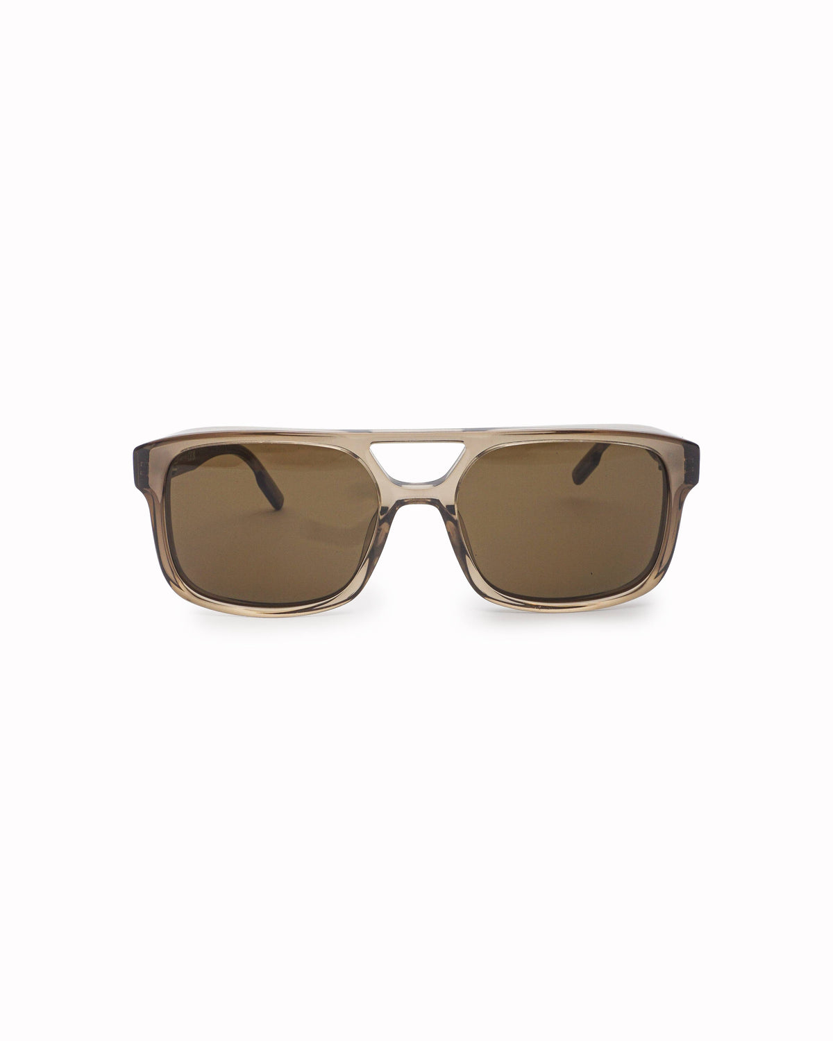 Ermenegildo Zegna Translucent Beige Acetate Men's Sunglasses
