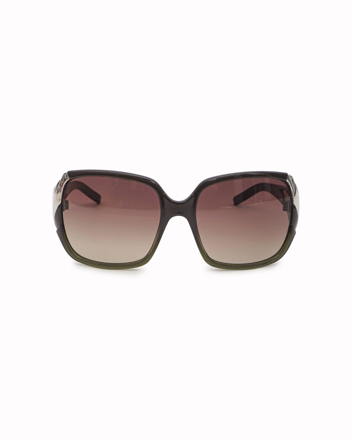 Valentino Garavani Oversized Square Olive Green Sunglasses