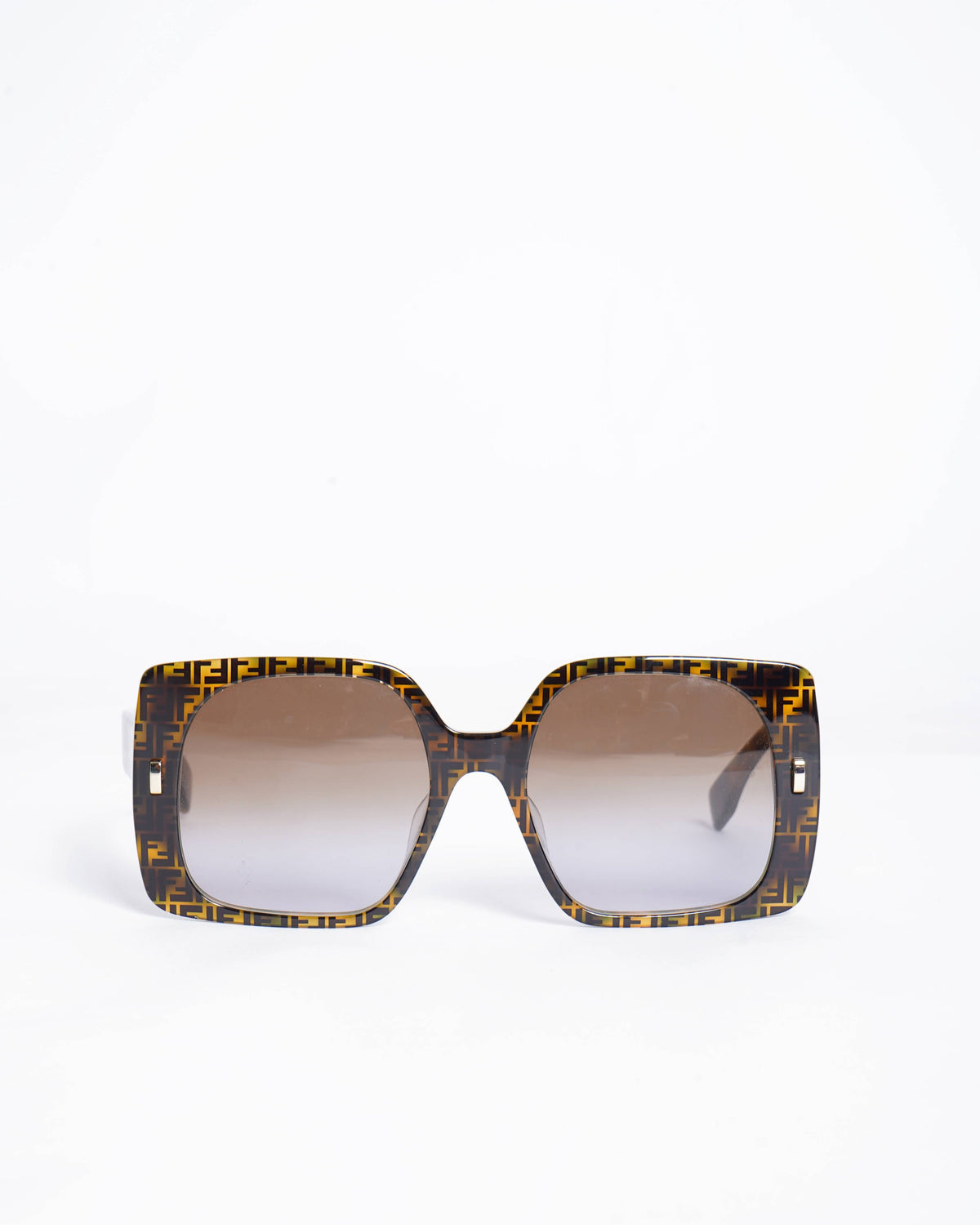 Fendi FF Logo Print Oversized Sunglasses