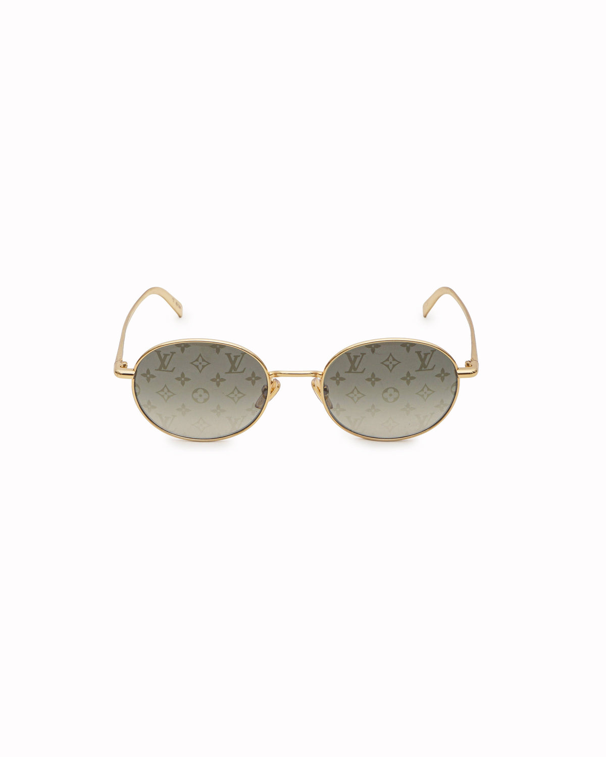 Louis Vuitton LV Bright Round Gold Monogram Sunglasses