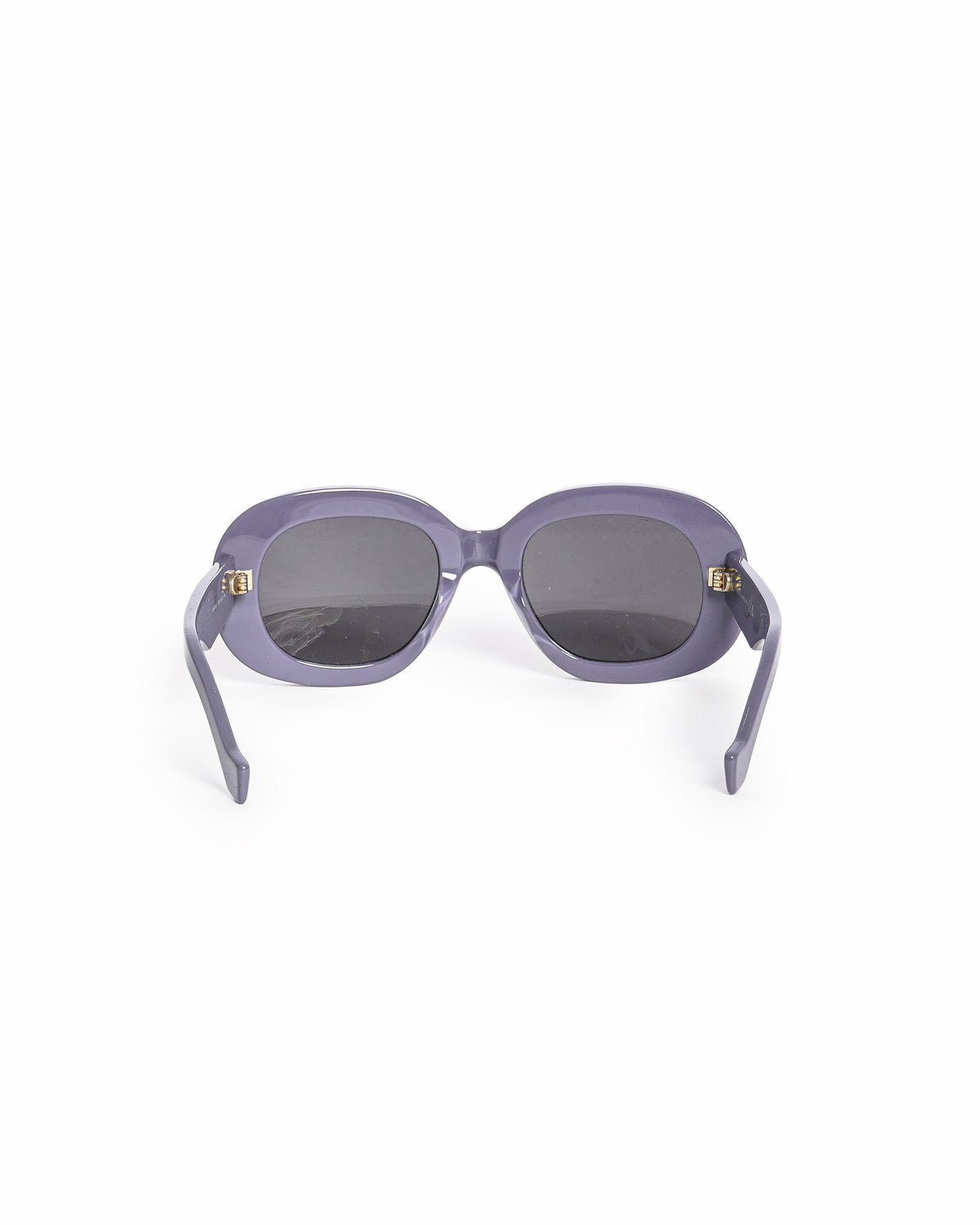 Loewe Beveled Oval Maxi Sunglasses In Purple