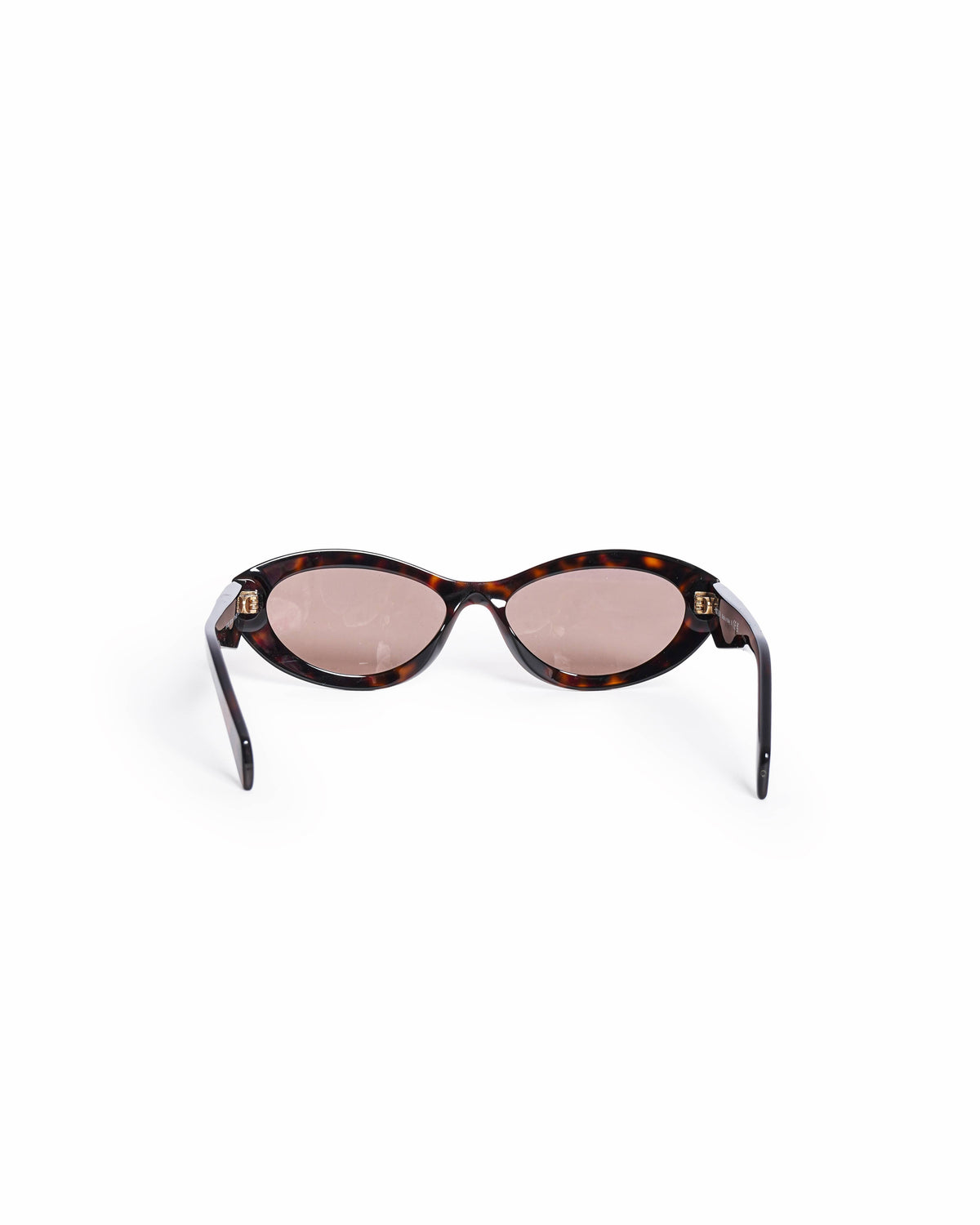 Prada Symbole Totoiseshell Oval Acetate Sunglasses