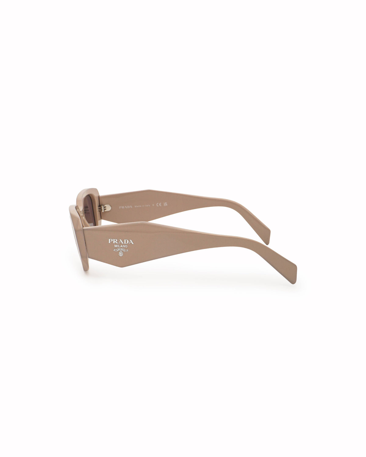Prada Mauve Pink Acetate Symbole Rectangular Sunglasses