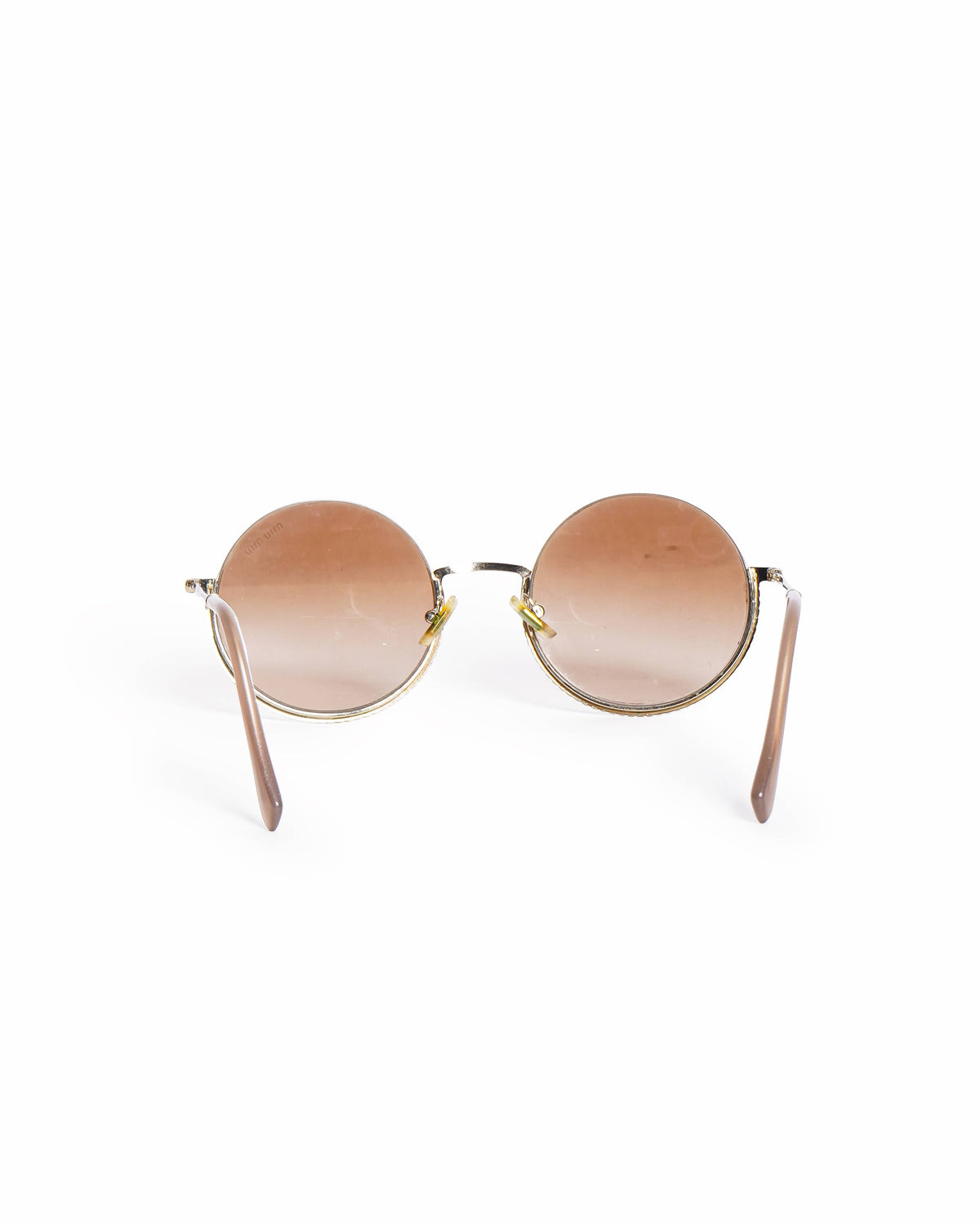 Miu Miu Women Round Sunglasses In Brown