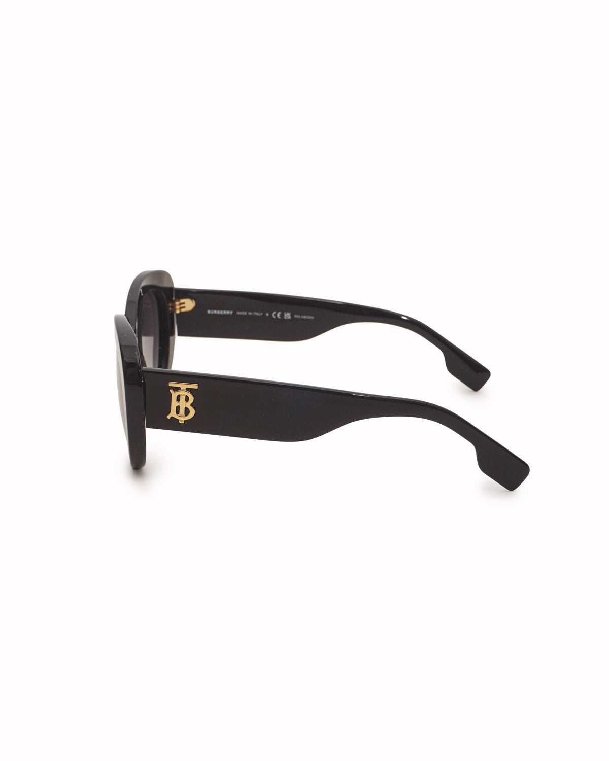 Burberry Black Rounded Acetate Sunglasses
