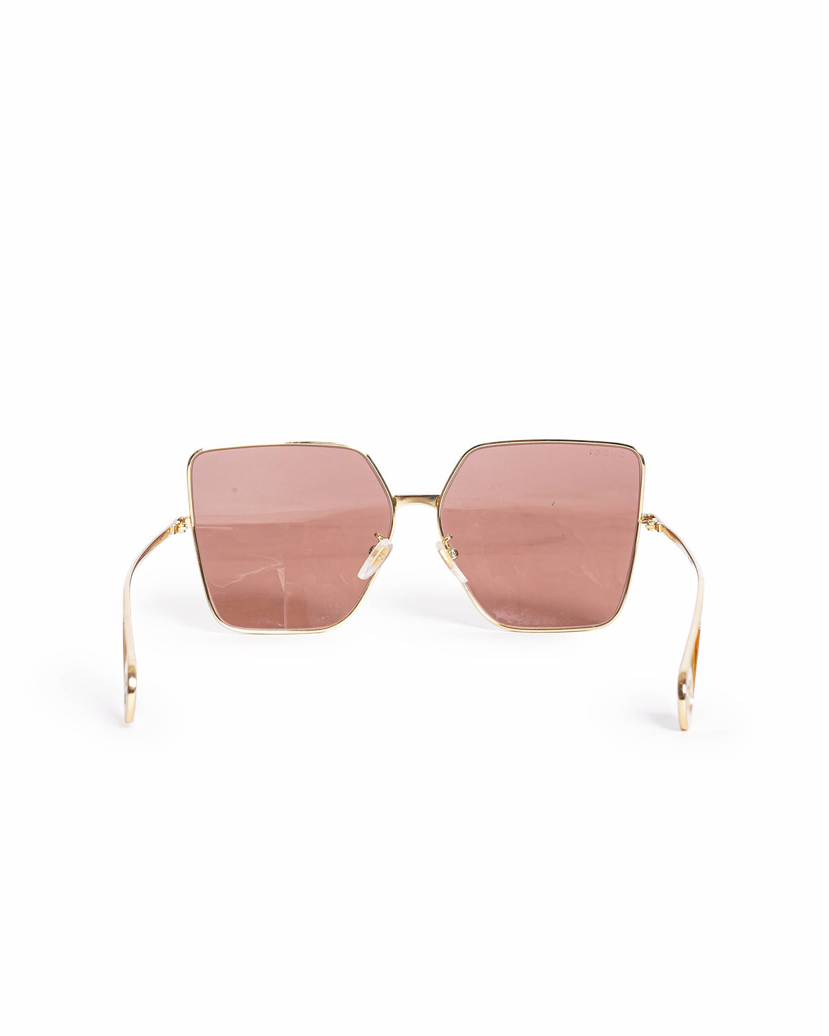 Gucci Oversized Gold-Tone Square Sunglasses