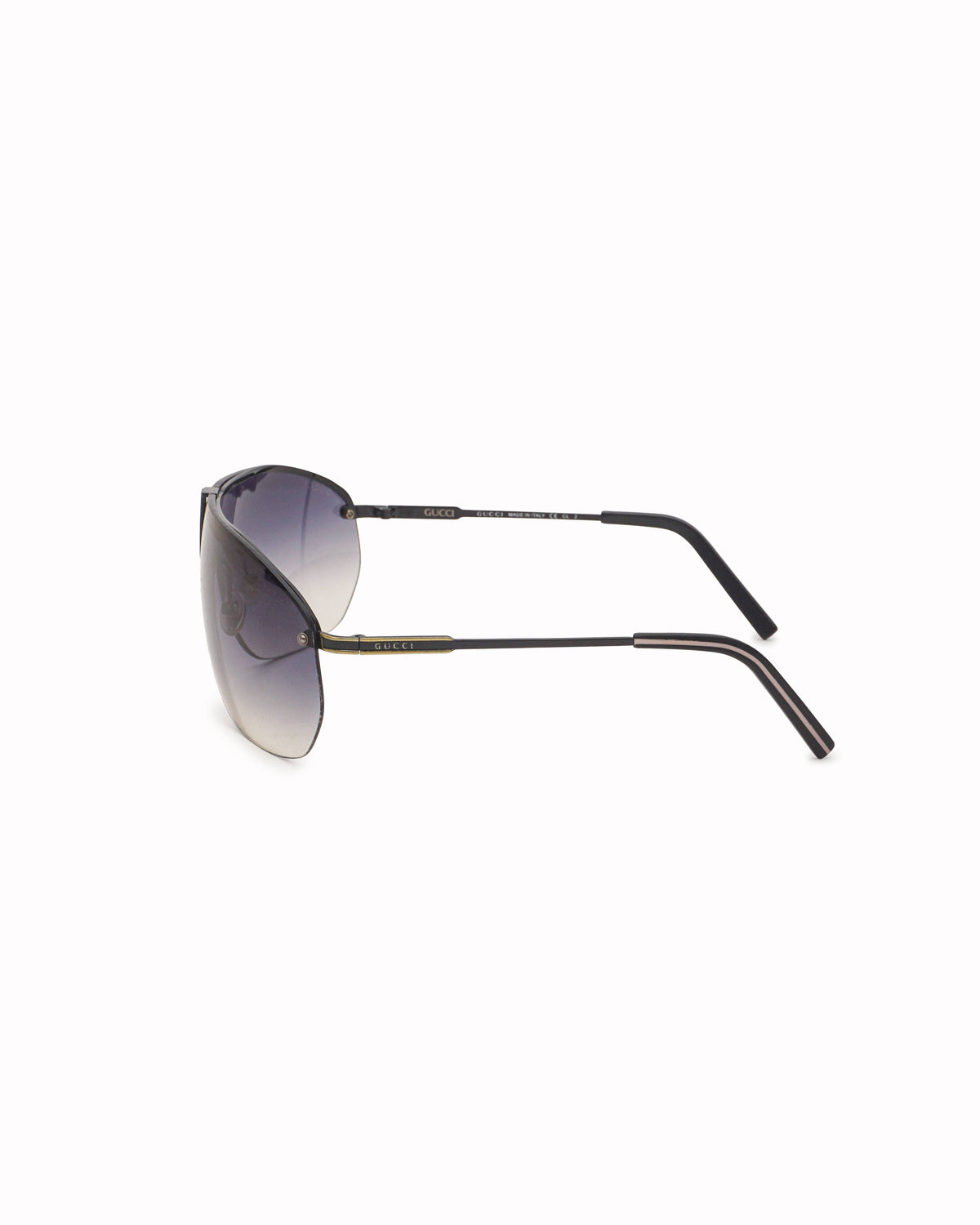Gucci Rimless Shield Gradient Tinted Sunglasses