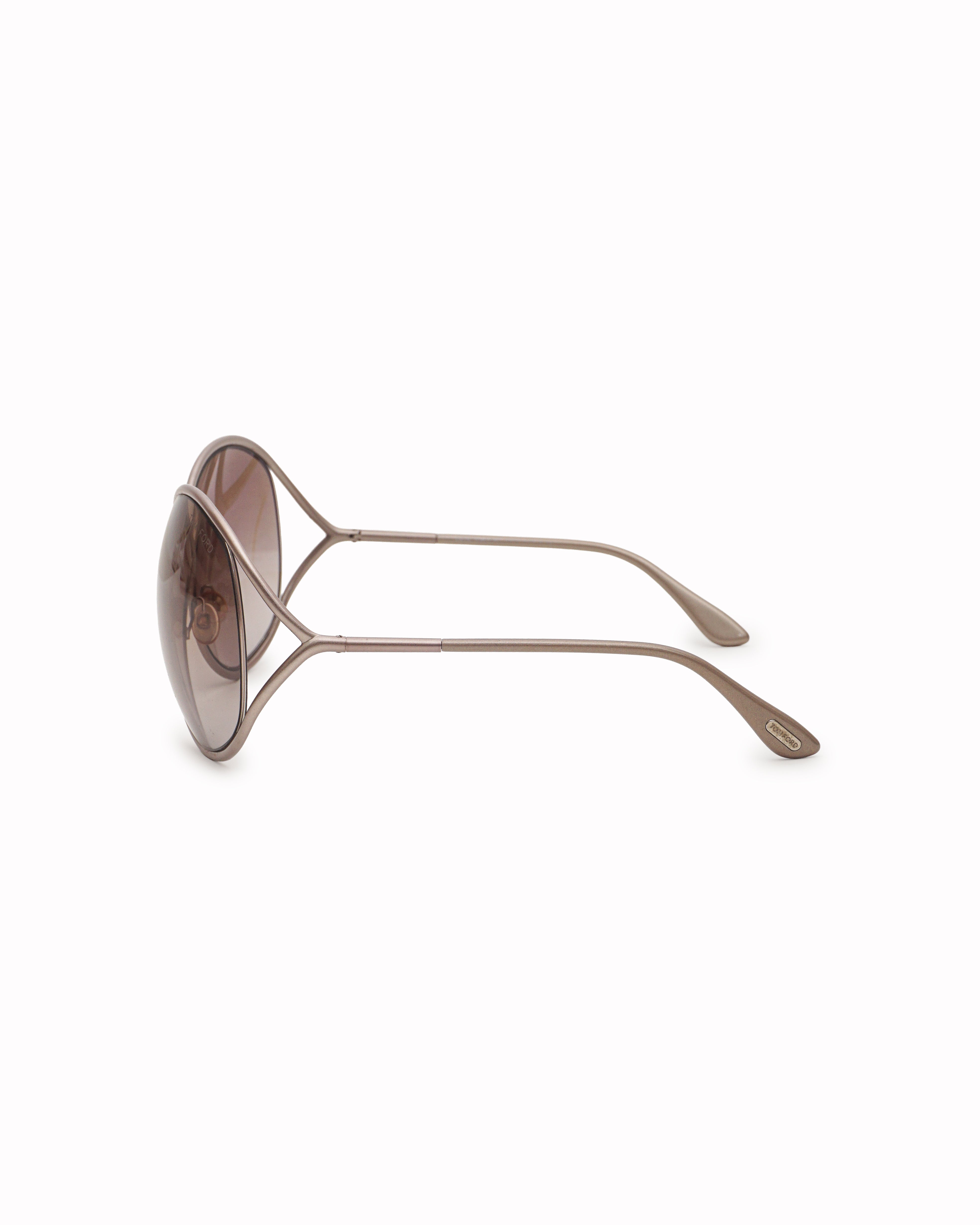 Tom Ford Oversized Crossover Frame Sunglasses