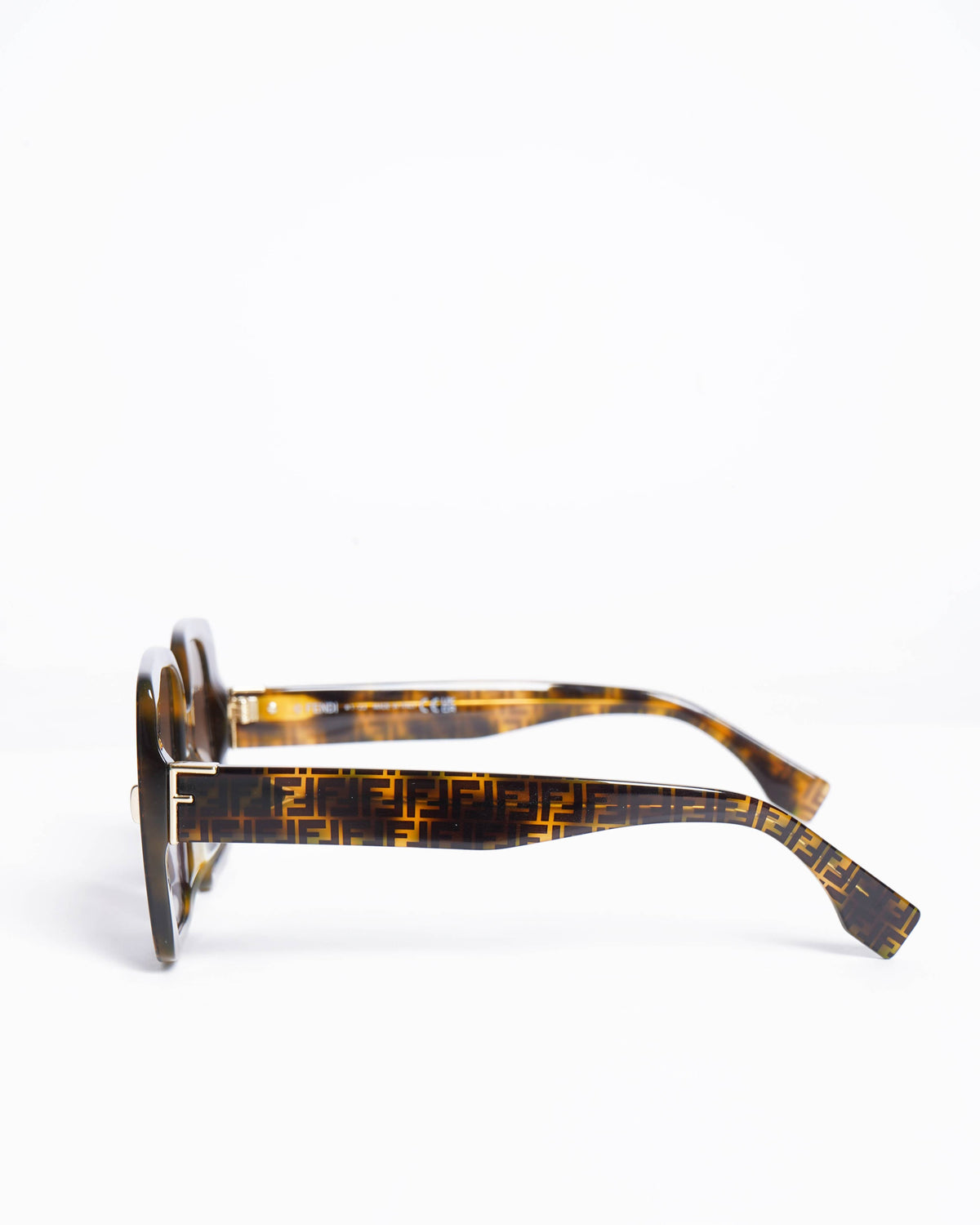 Fendi FF Logo Print Oversized Sunglasses