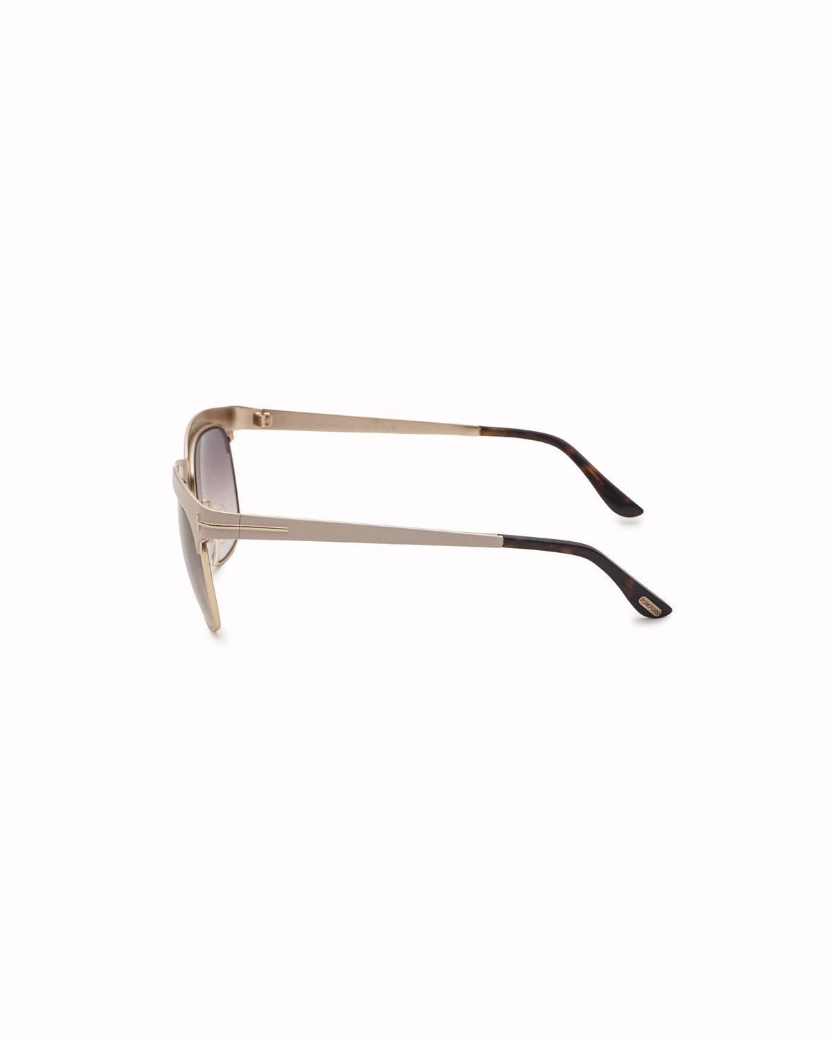 Tom Ford White Coated Metal Elena Sunglasses