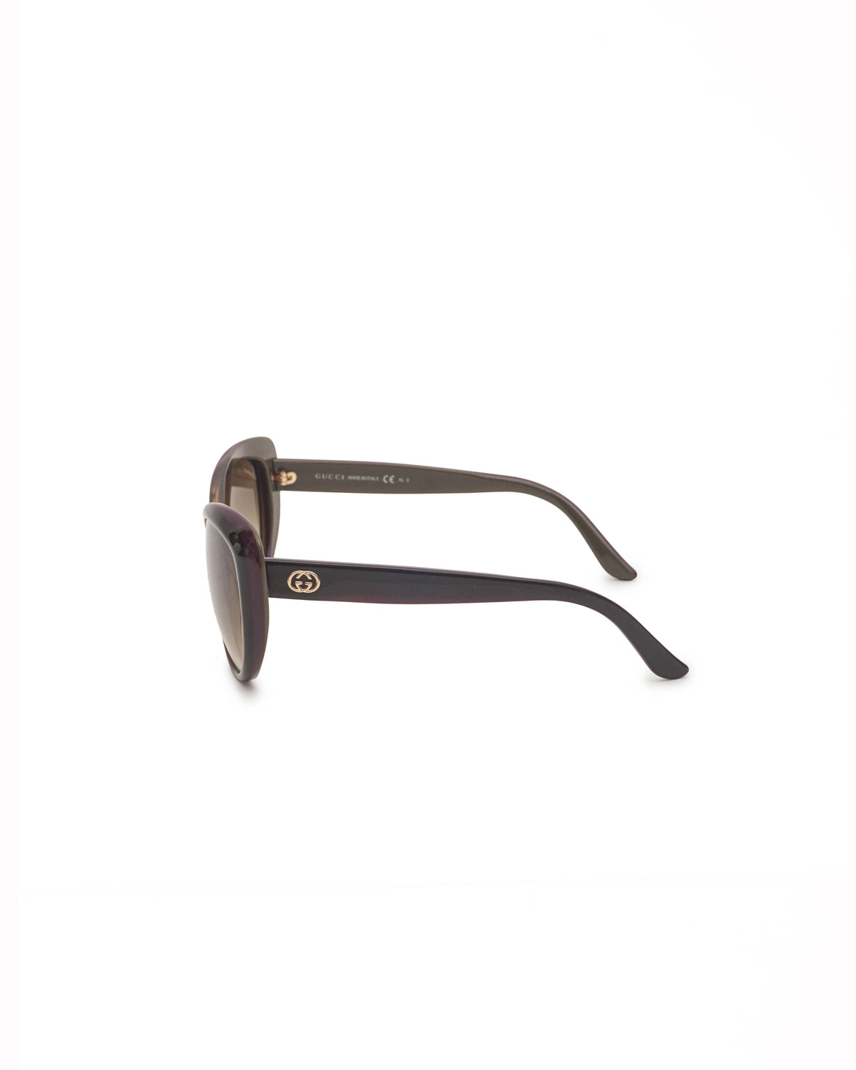 Gucci Deep Purple Acetate Oversized GG Sunglasses