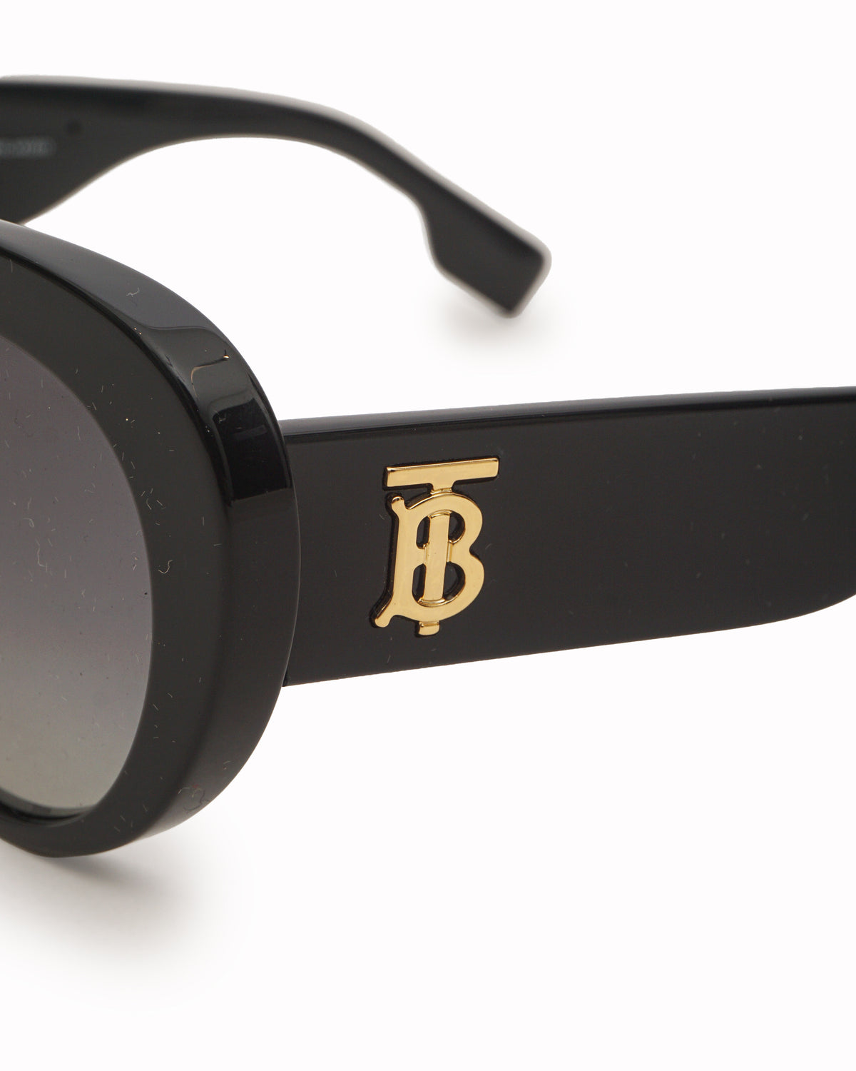 Burberry Black Rounded Acetate Sunglasses