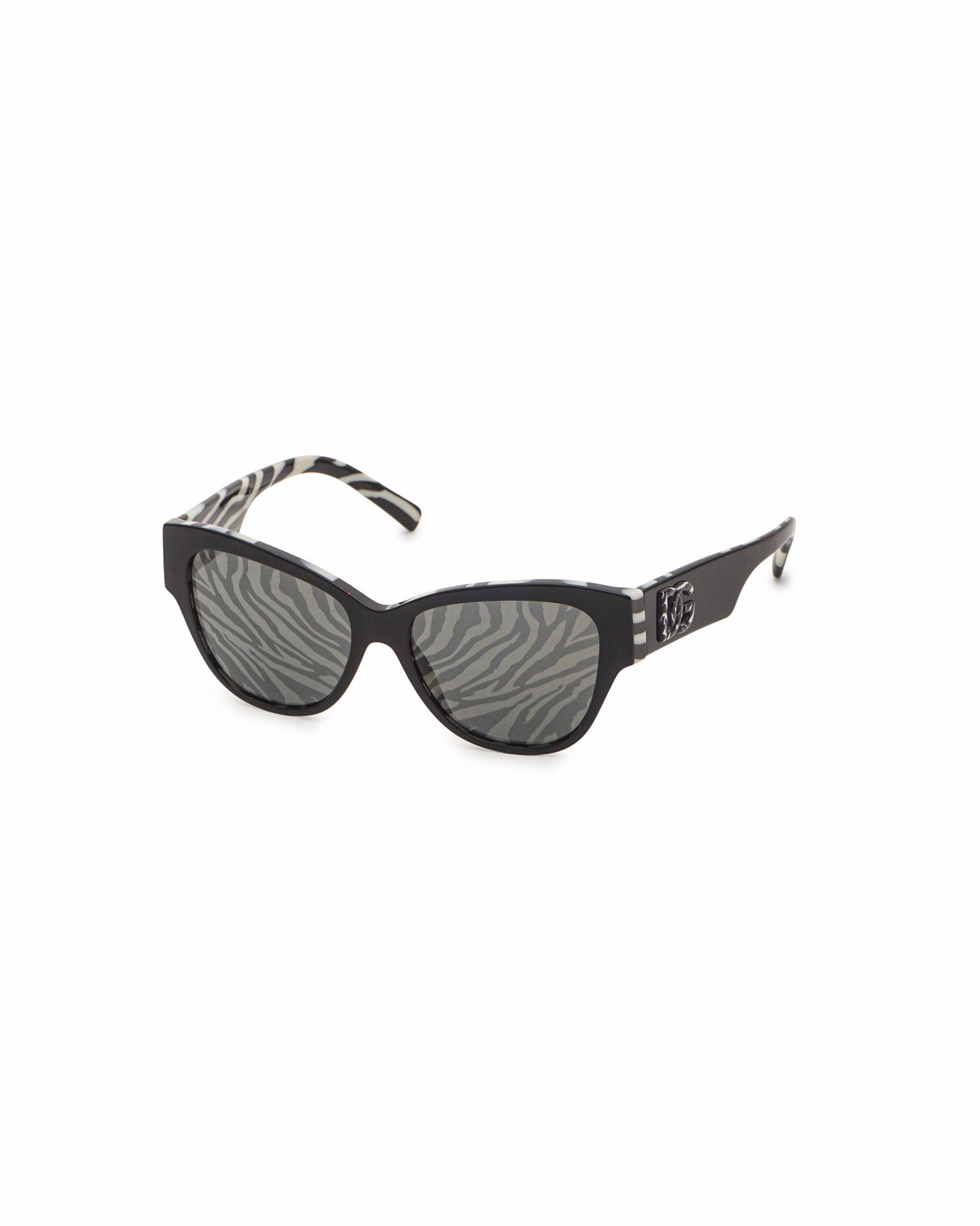 Dolce & Gabbana DG Crossed Zebra Print Sunglasses