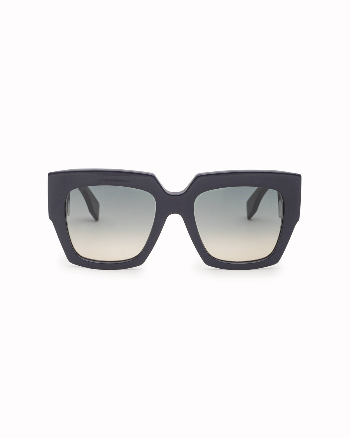 Fendi Navy Blue Geometric Oversized Acetate Sunglasses
