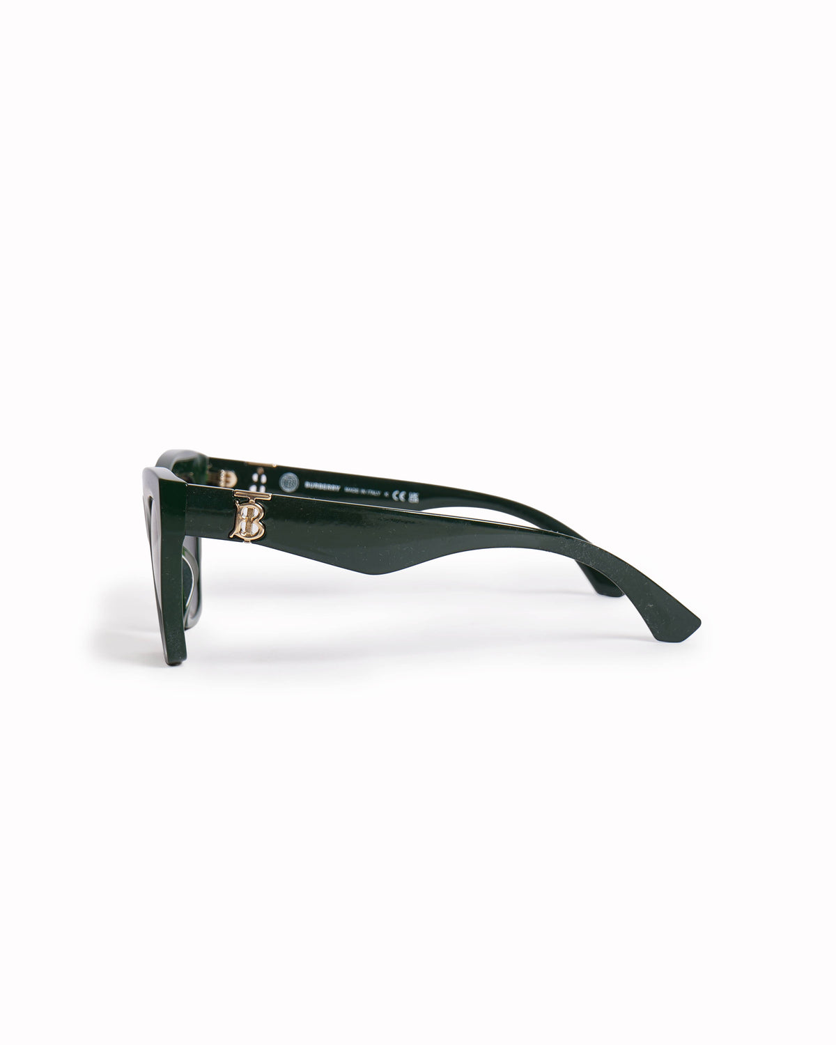 New Burberry Women's Cat Eye Sunglasses In Green