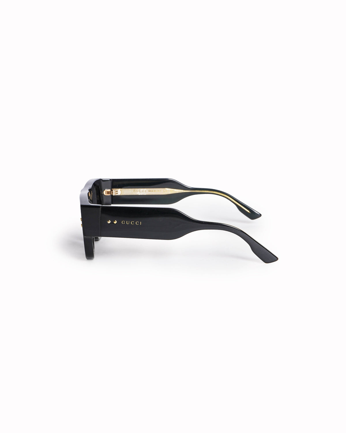 Gucci Black Acetate Oversized Square Sunglasses