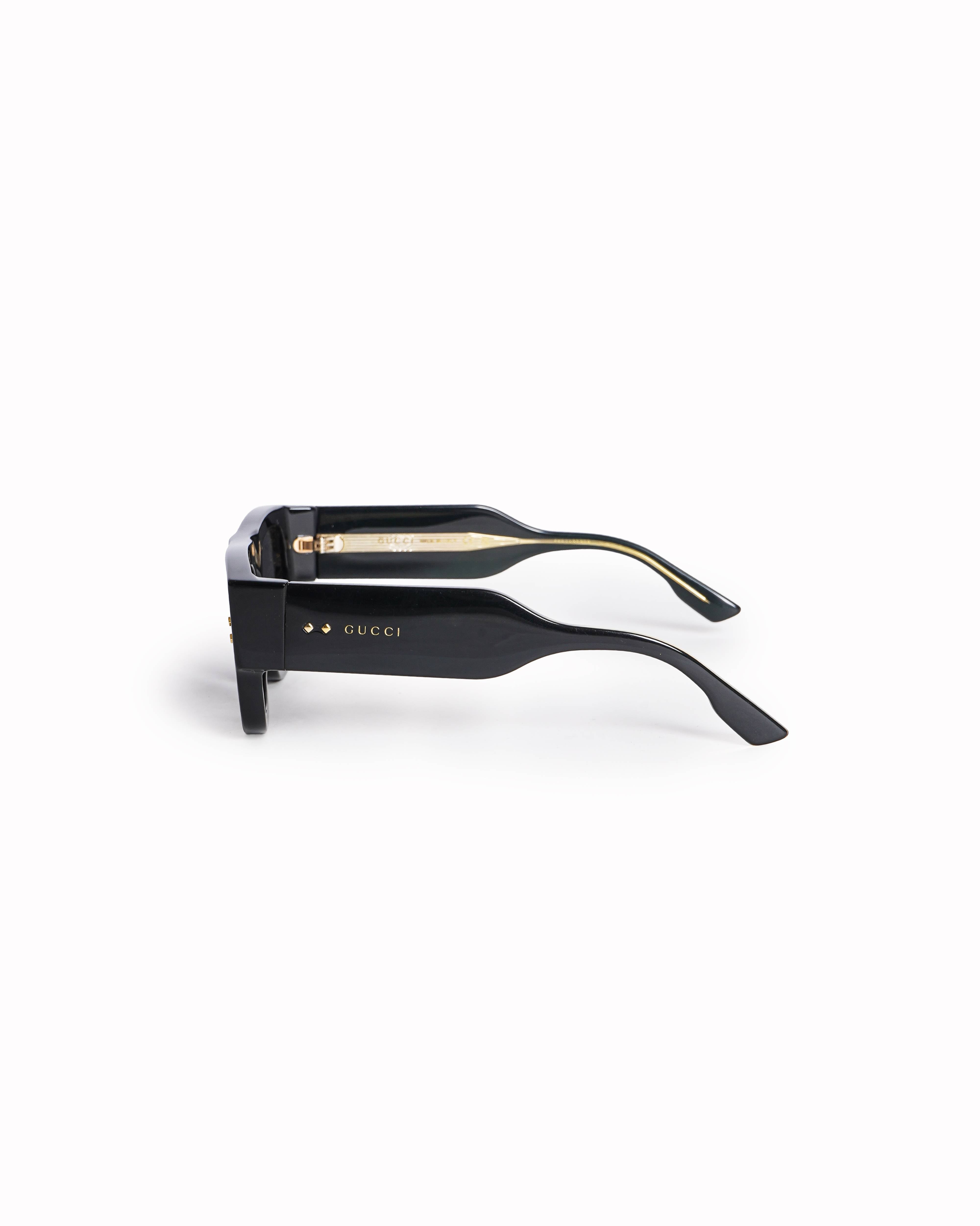 Gucci Black Acetate Oversized Square Sunglasses
