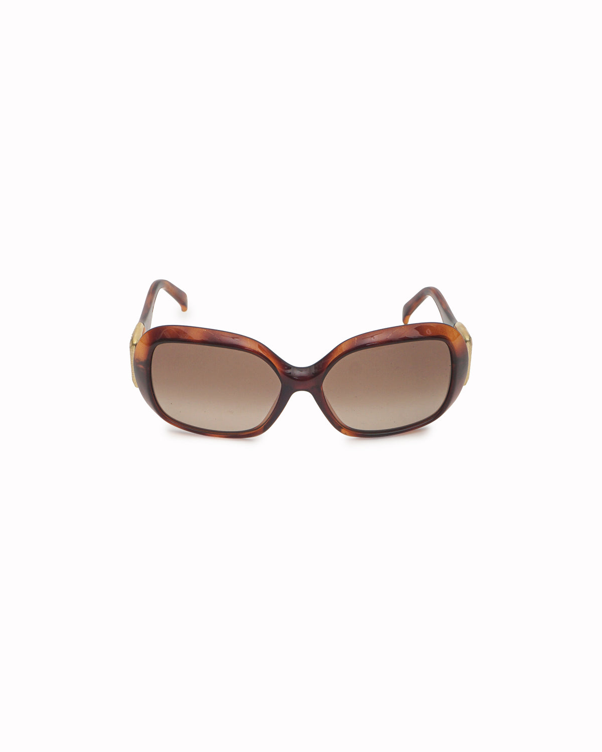 Fendi Tortoiseshell Acetate Crystal FF Embrace Sunglasses