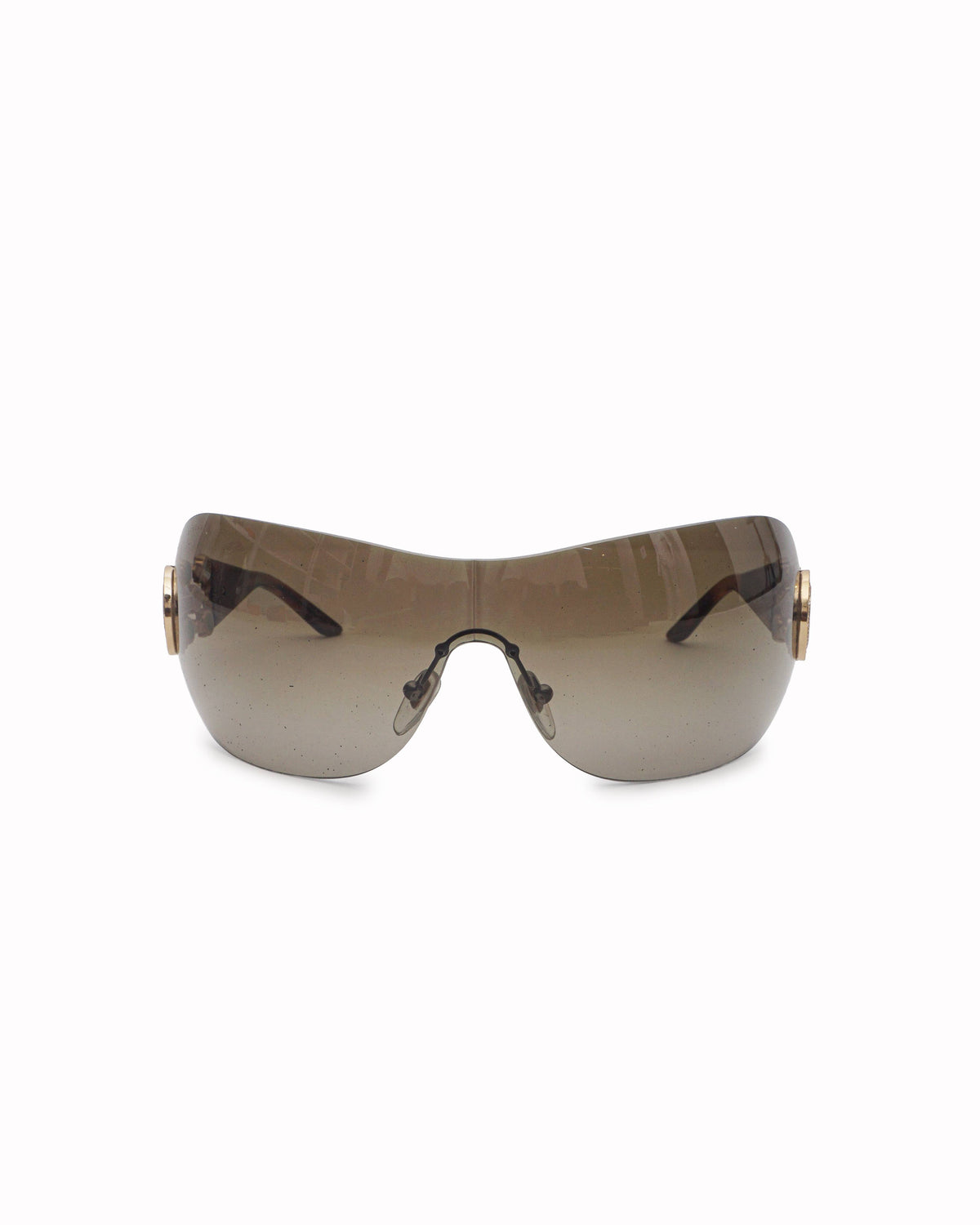 Bvlgari Crystal Gemstone Shield Wrap Sunglasses