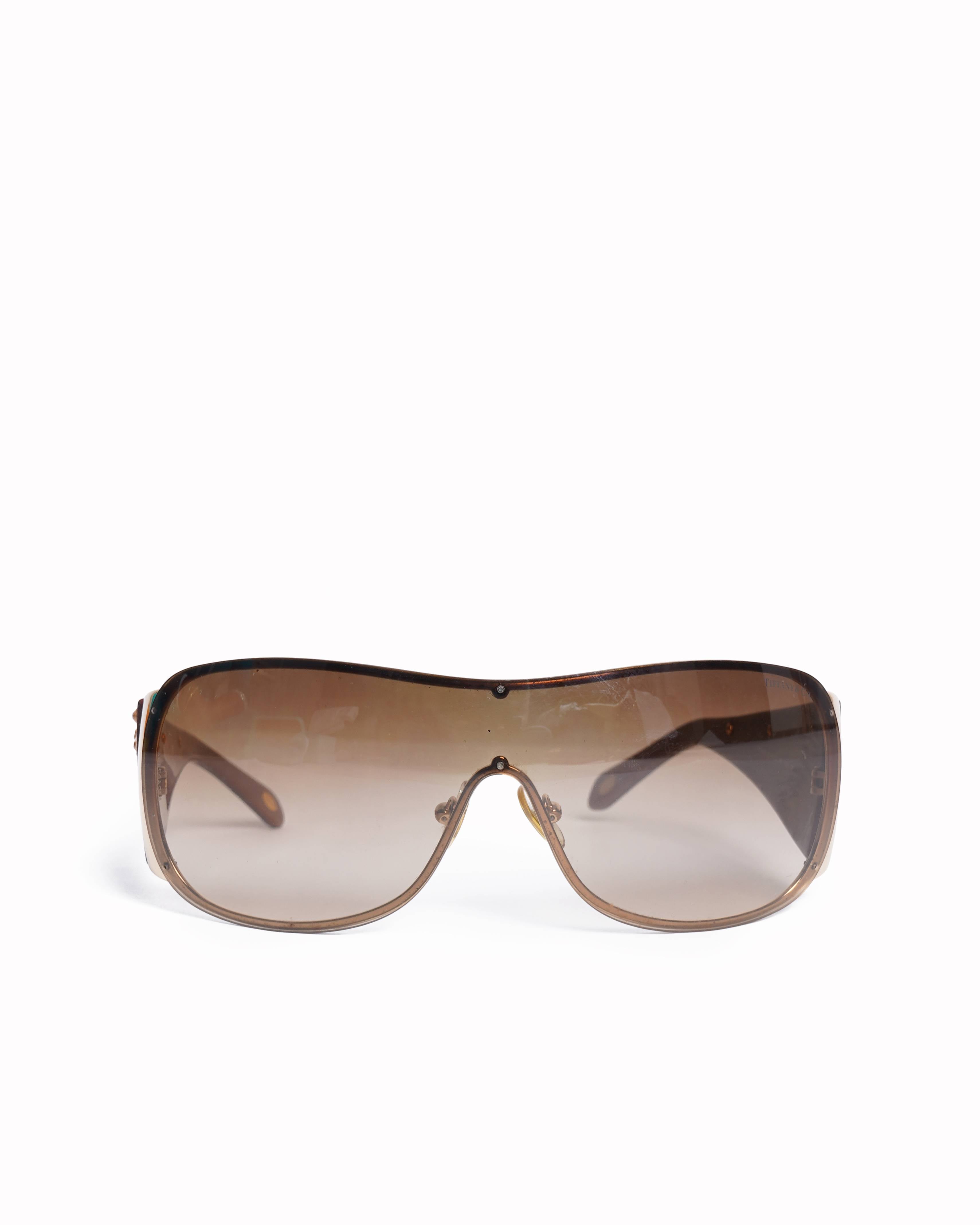 Tiffany & Co. Brown Sheild sunglasses