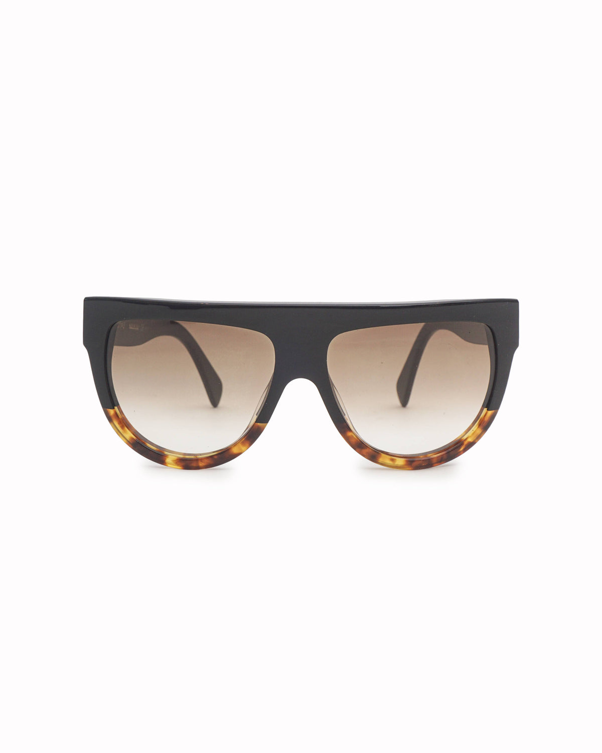 Celine Black & Havana Acetate Shadow Sunglasses