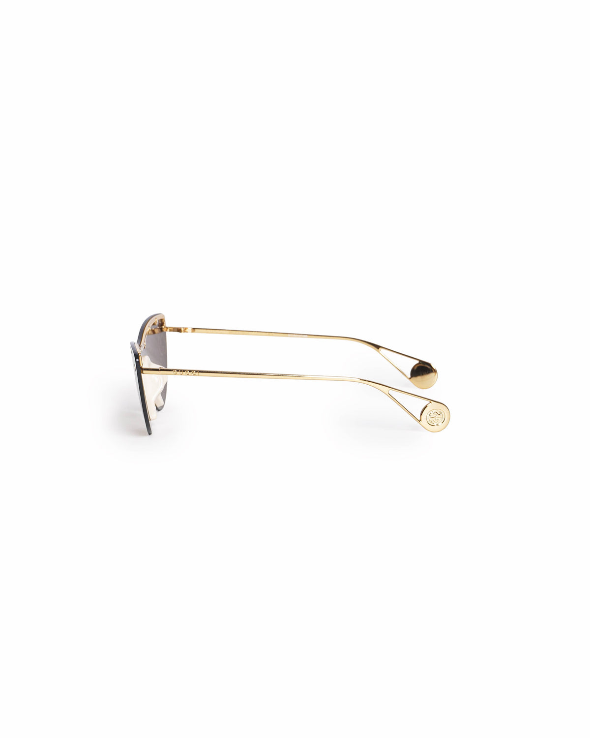 Gucci Pink Monogram GG Supreme Shield Star Studded Sunglasses