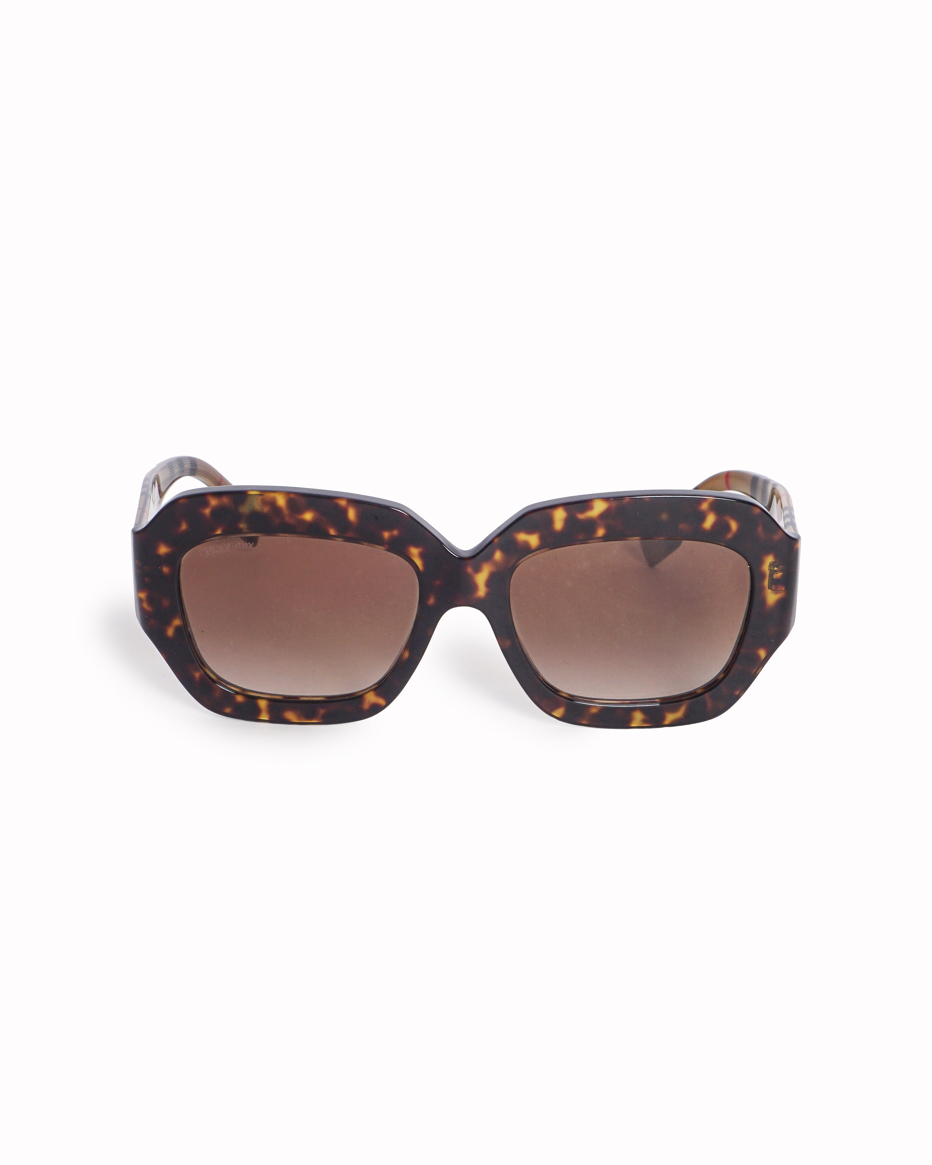 Burberry Myrtle Tortoiseshell & Vintage Check Sunglasses