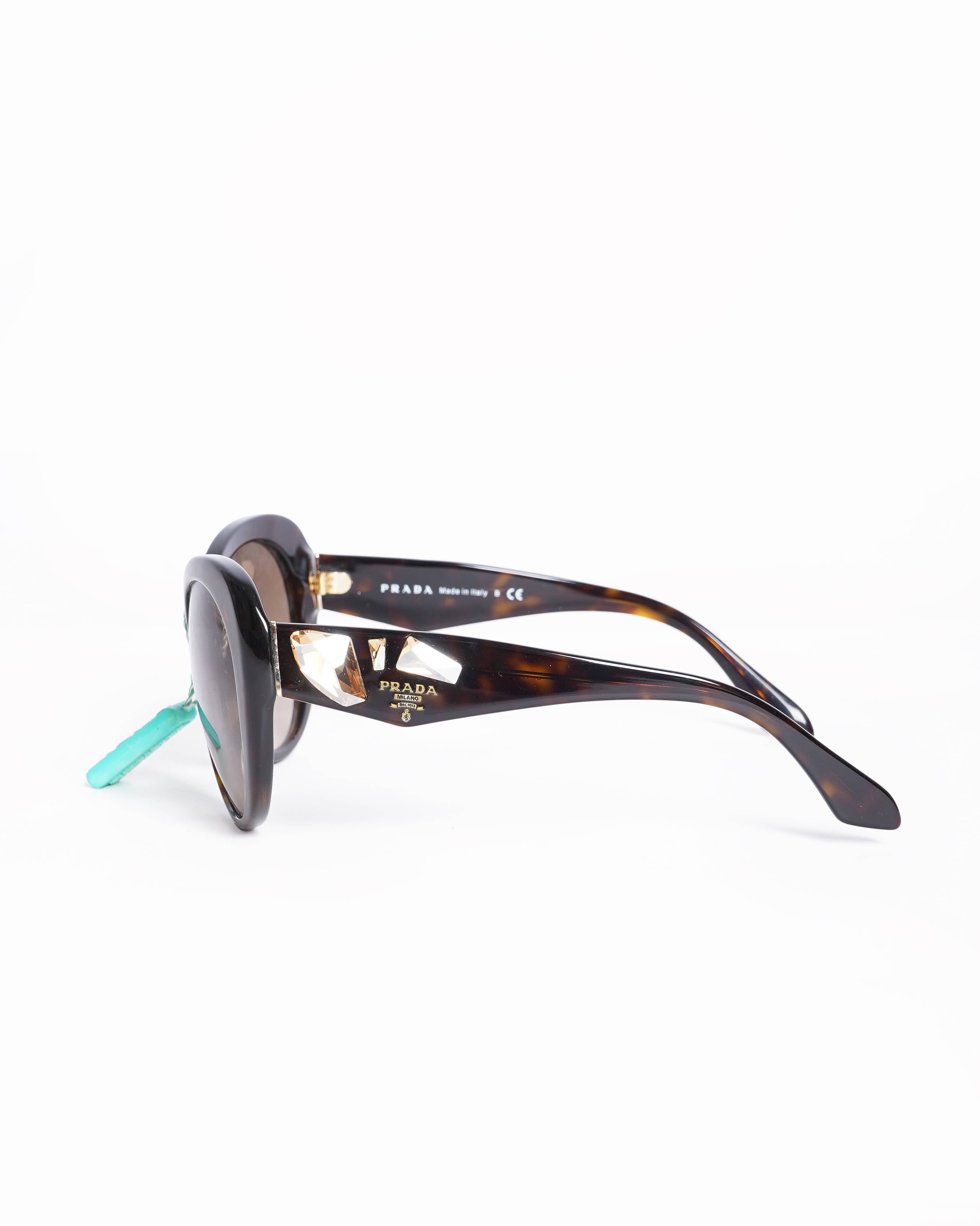 Prada Tortoiseshell Oversized Sunglasses