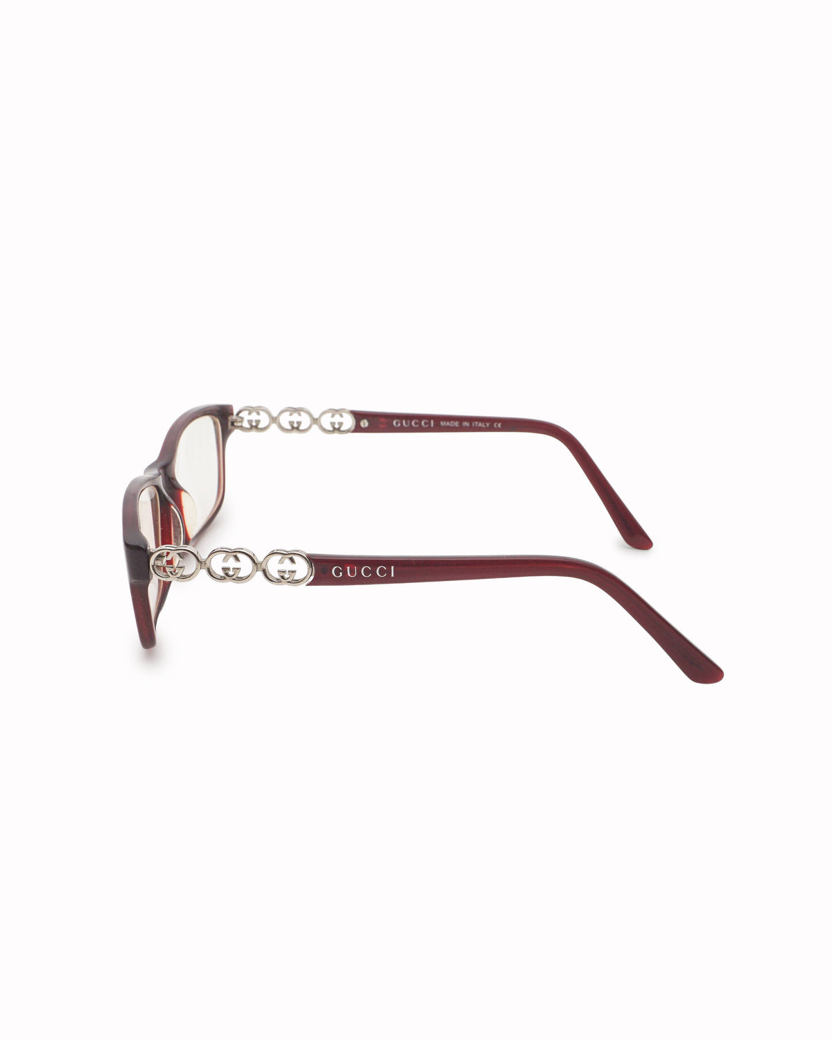 Gucci Dark Brown Acetate Interlocking GG Optical Frames