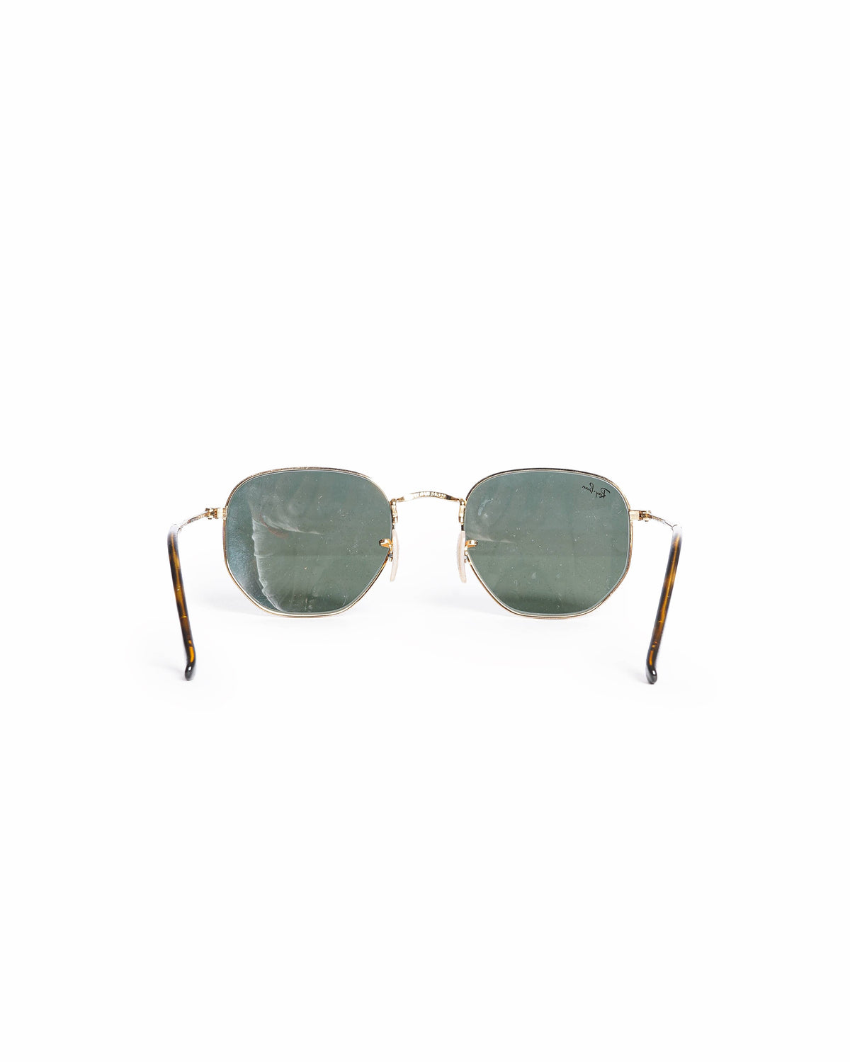 Ray-Ban Gold Frame Hexagonal Sunglasses