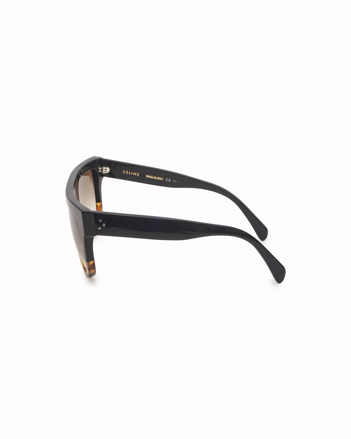 Celine Black & Havana Acetate Shadow Sunglasses