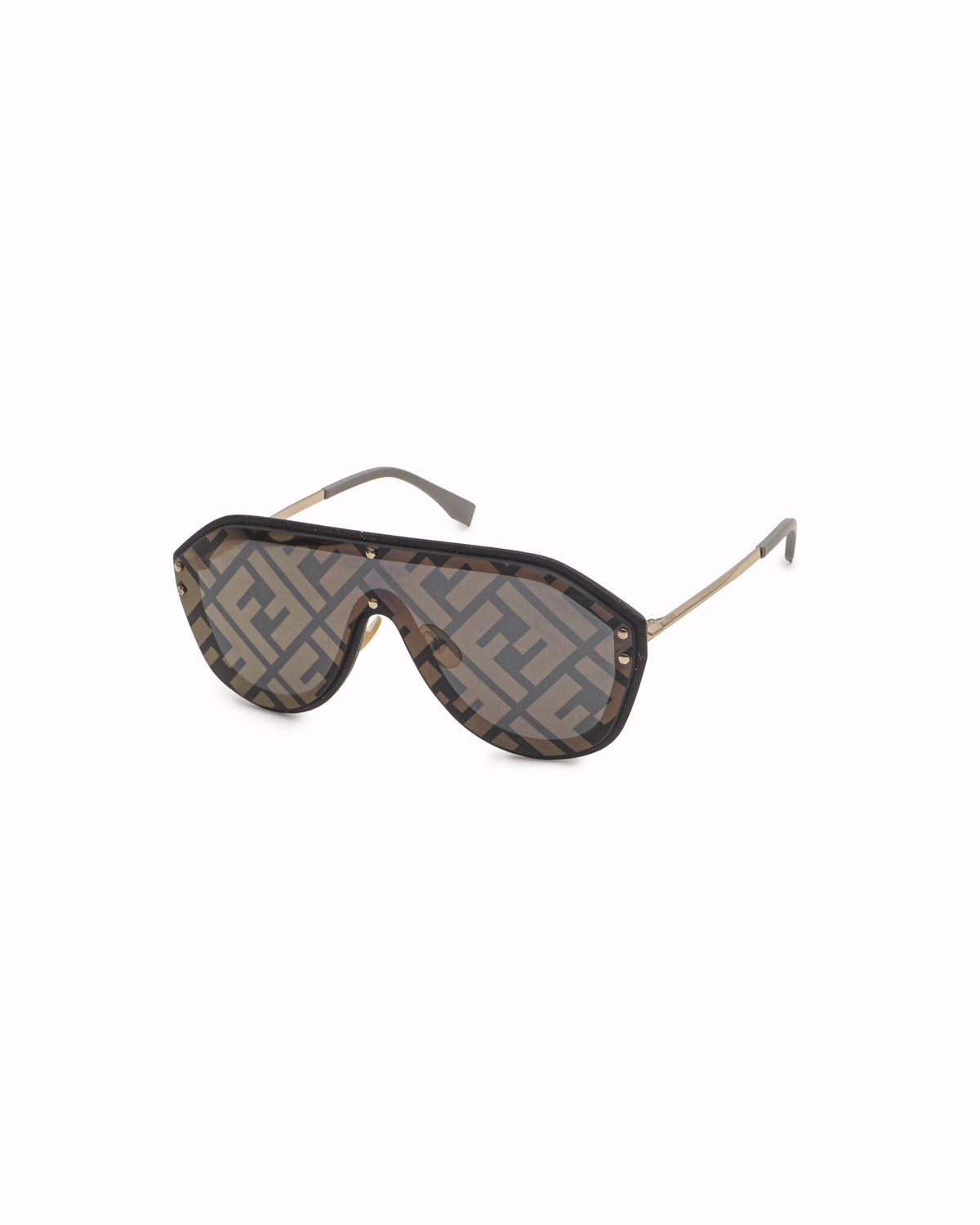 Fendi FF Fabulous Monogram Shield Sunglasses
