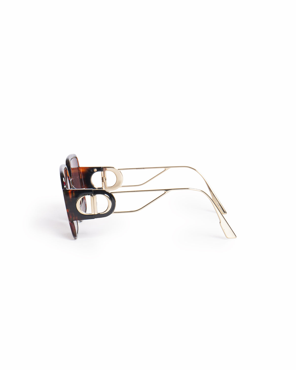 Dior 30 Montaigne Oversized Square Tortoiseshell Sunglasses
