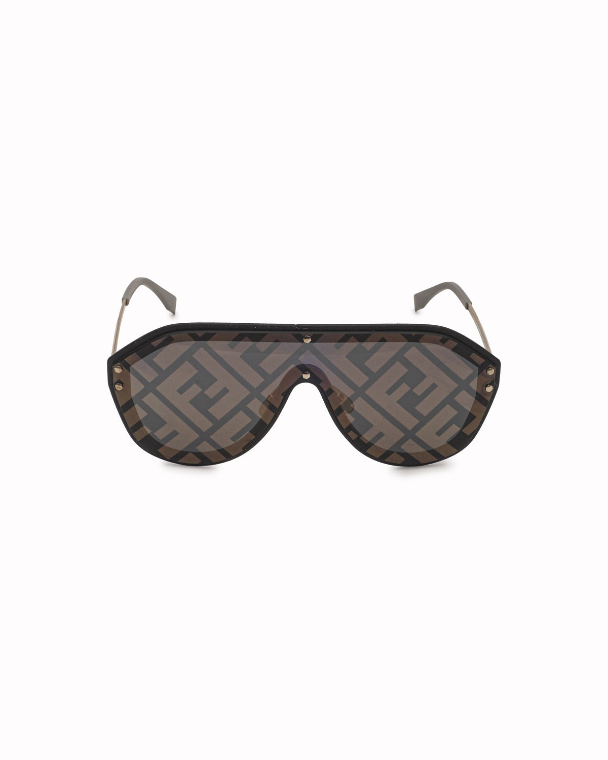 Fendi FF Fabulous Monogram Shield Sunglasses