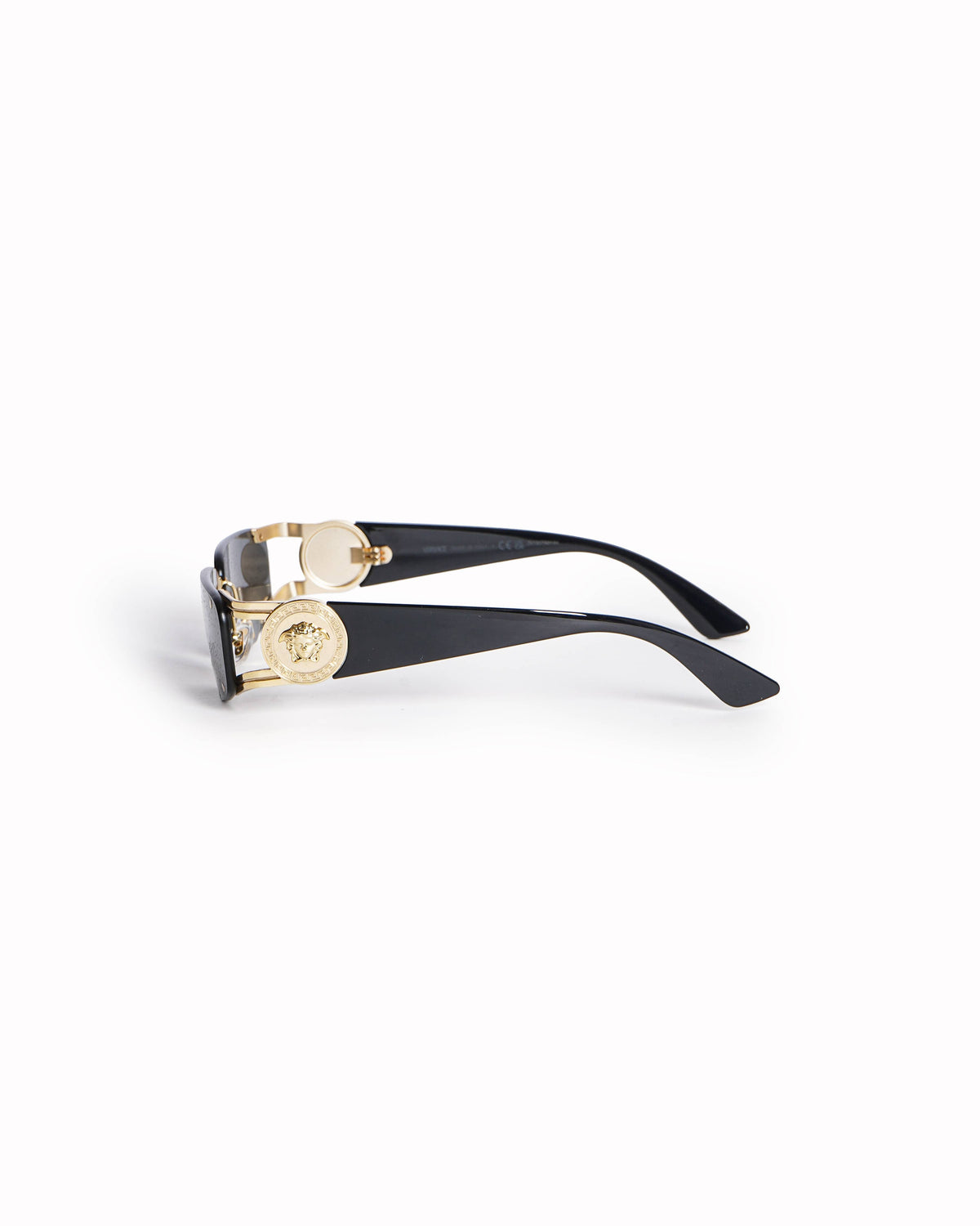 Versace Gold Metal Medusa Rimless Sunglasses