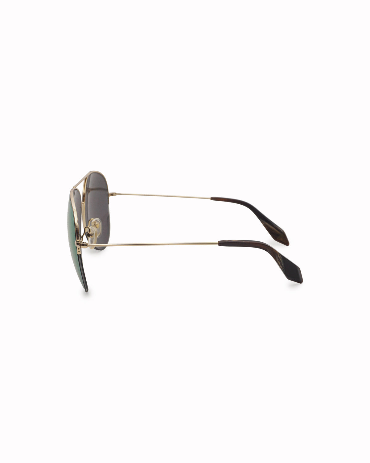 Victoria Beckham Gold & Purple Mirrored Aviator Sunglasses