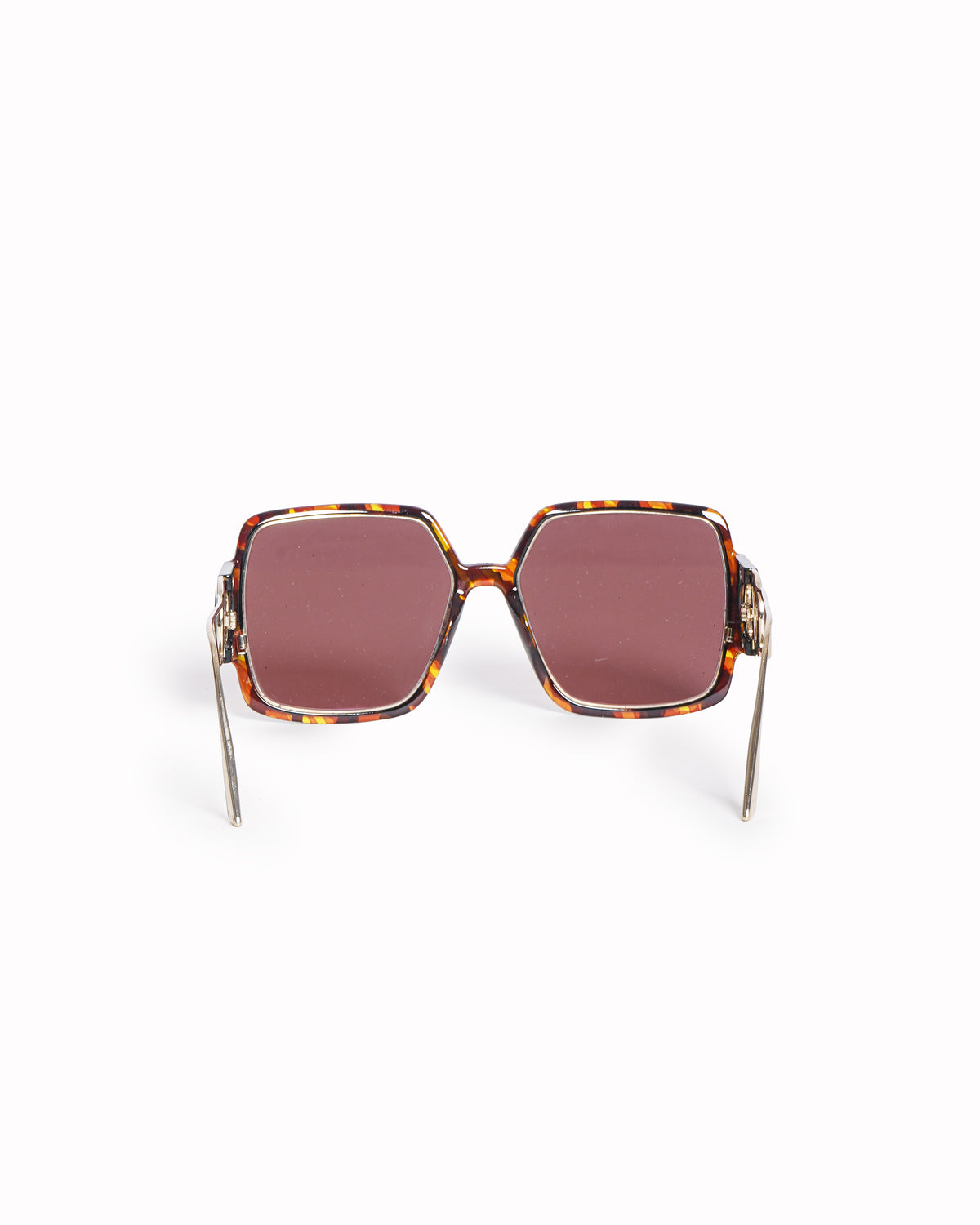 Dior 30 Montaigne Oversized Square Tortoiseshell Sunglasses