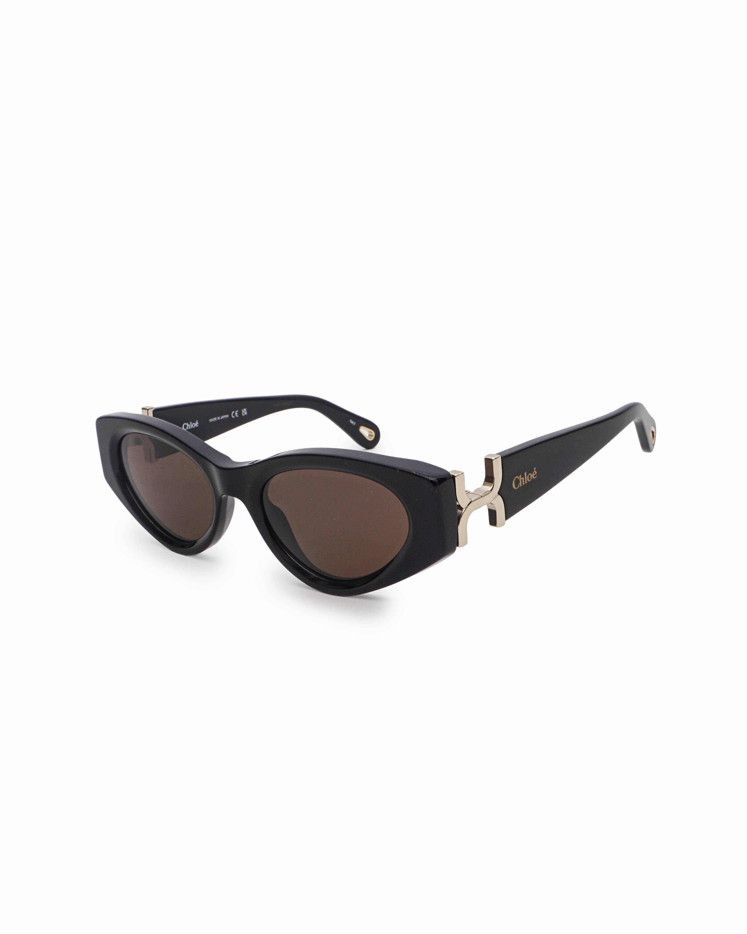 Chloé Marcie Black Acetate Cat-Eye Sunglasses