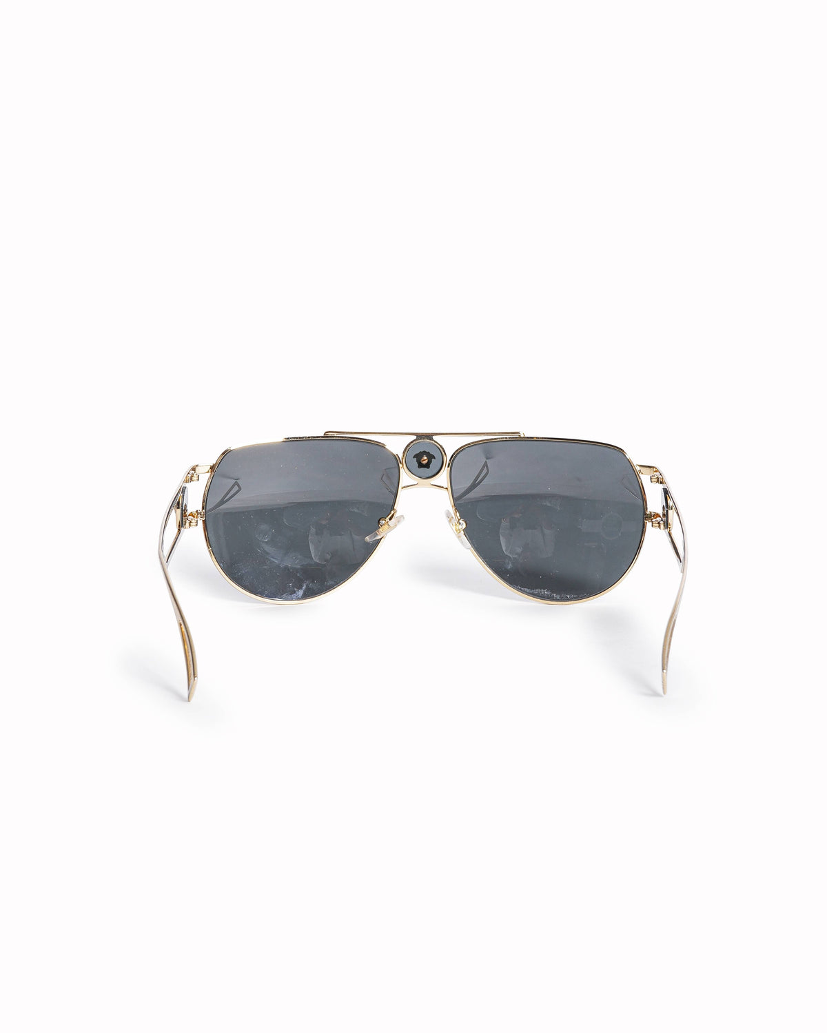 Versace Medusa Emblem Double-Bridge Aviator Sunglasses